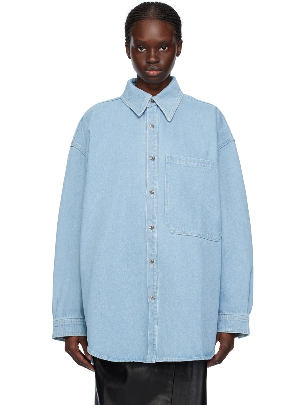 Blue Aarna Denim Shirt - 1
