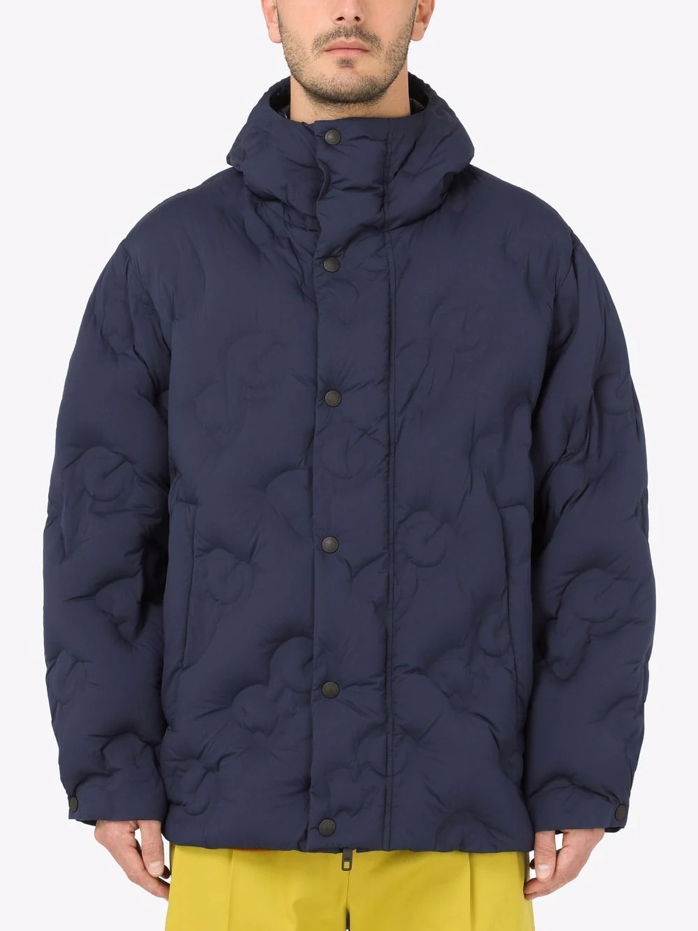 quilted DG logo coat - 3