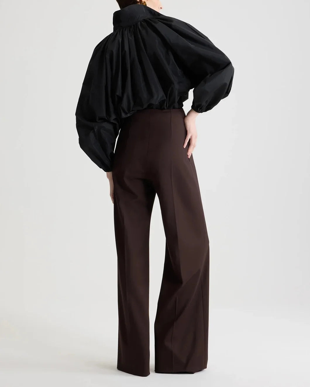 BUBBLE BLOUSE IN RECYCLED FAILLE - 4