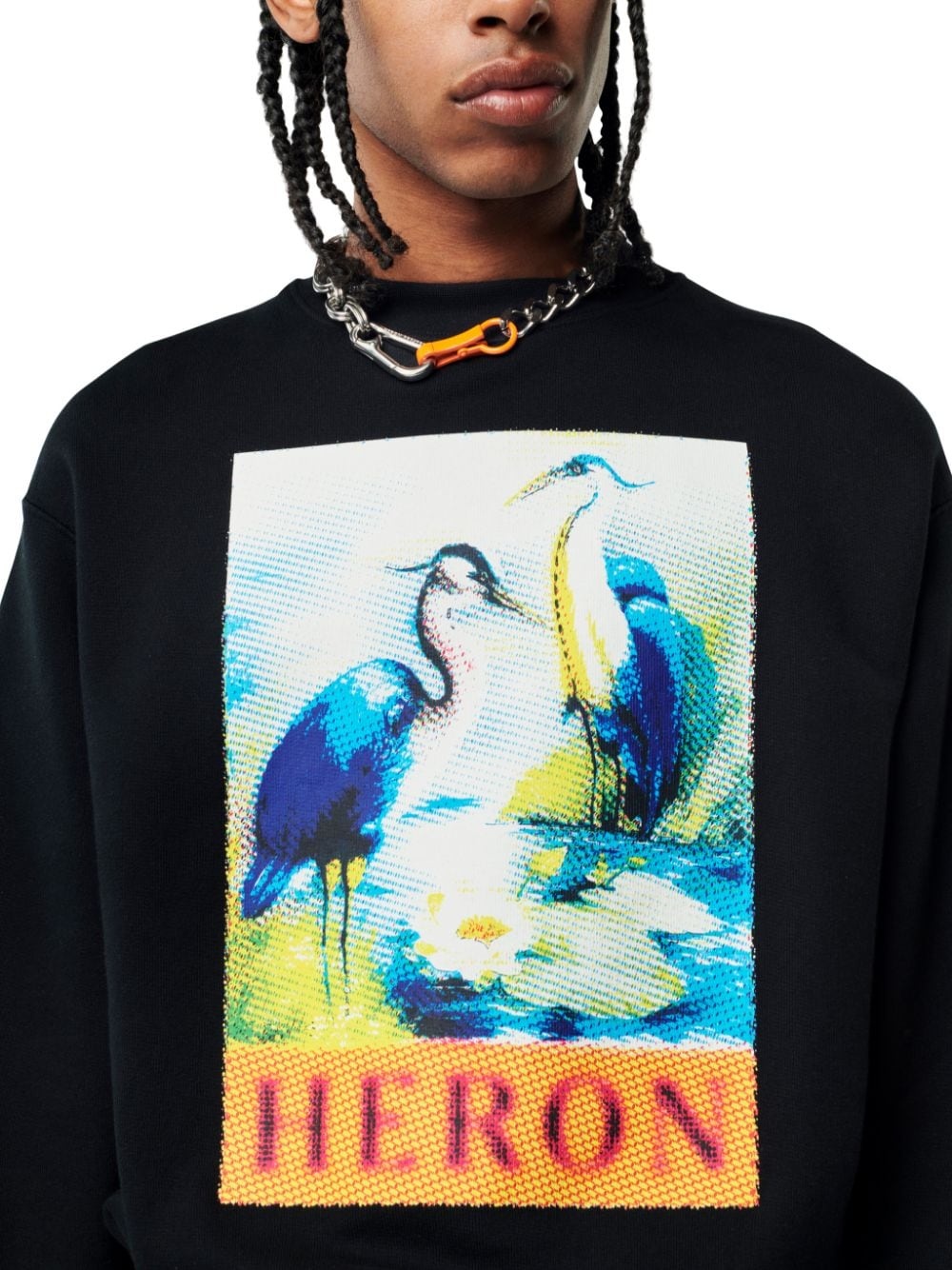 HALFTONE HERON Crewneck collar - 5