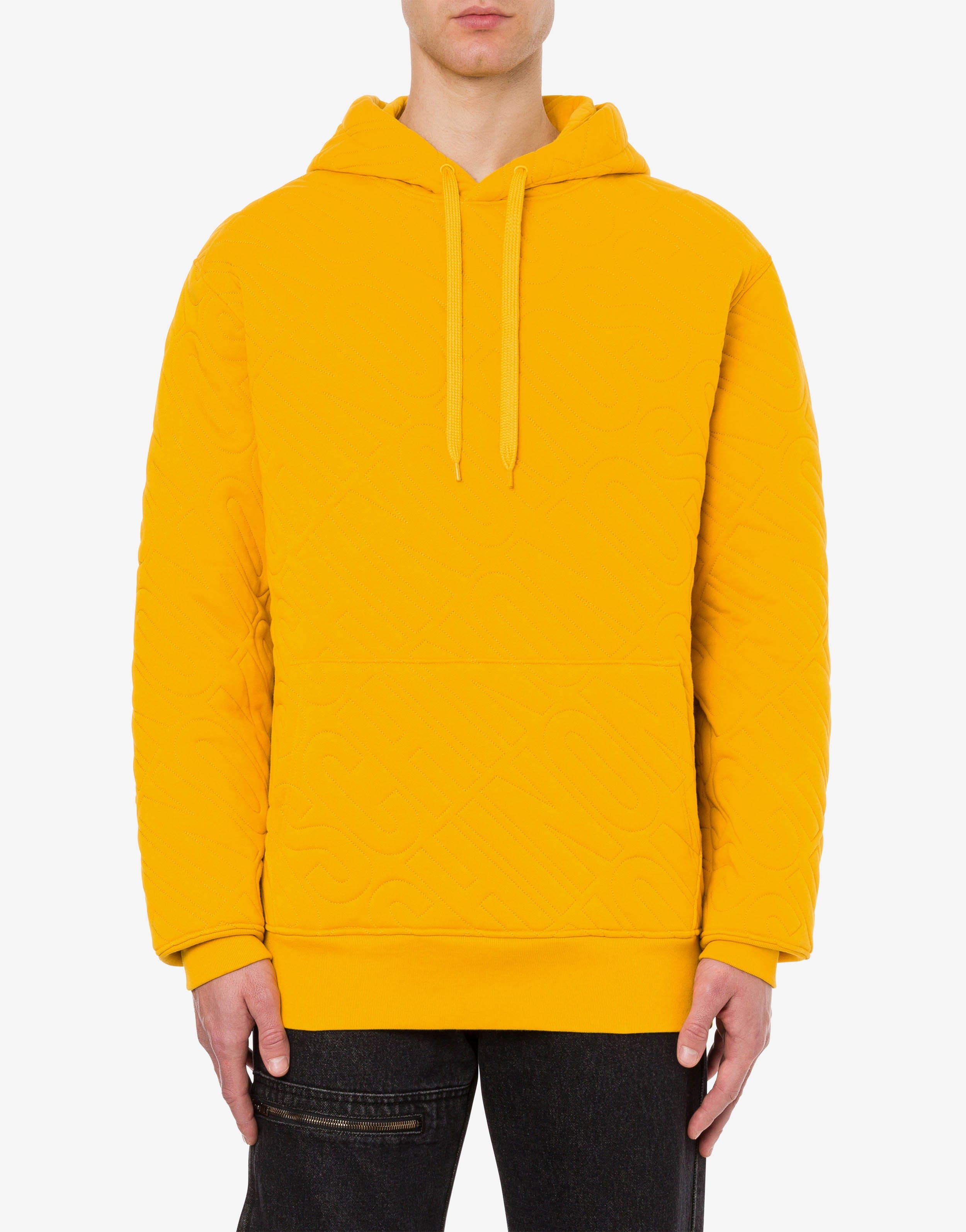 ALL-OVER QUILTED LOGO HOODIE - 2