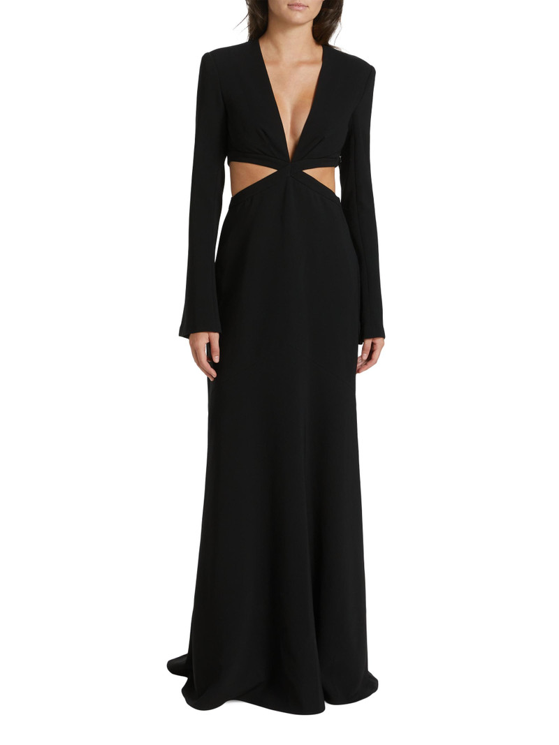 A. L.C. Women's Issa Cutout Long-Sleeve Gown - Black 3