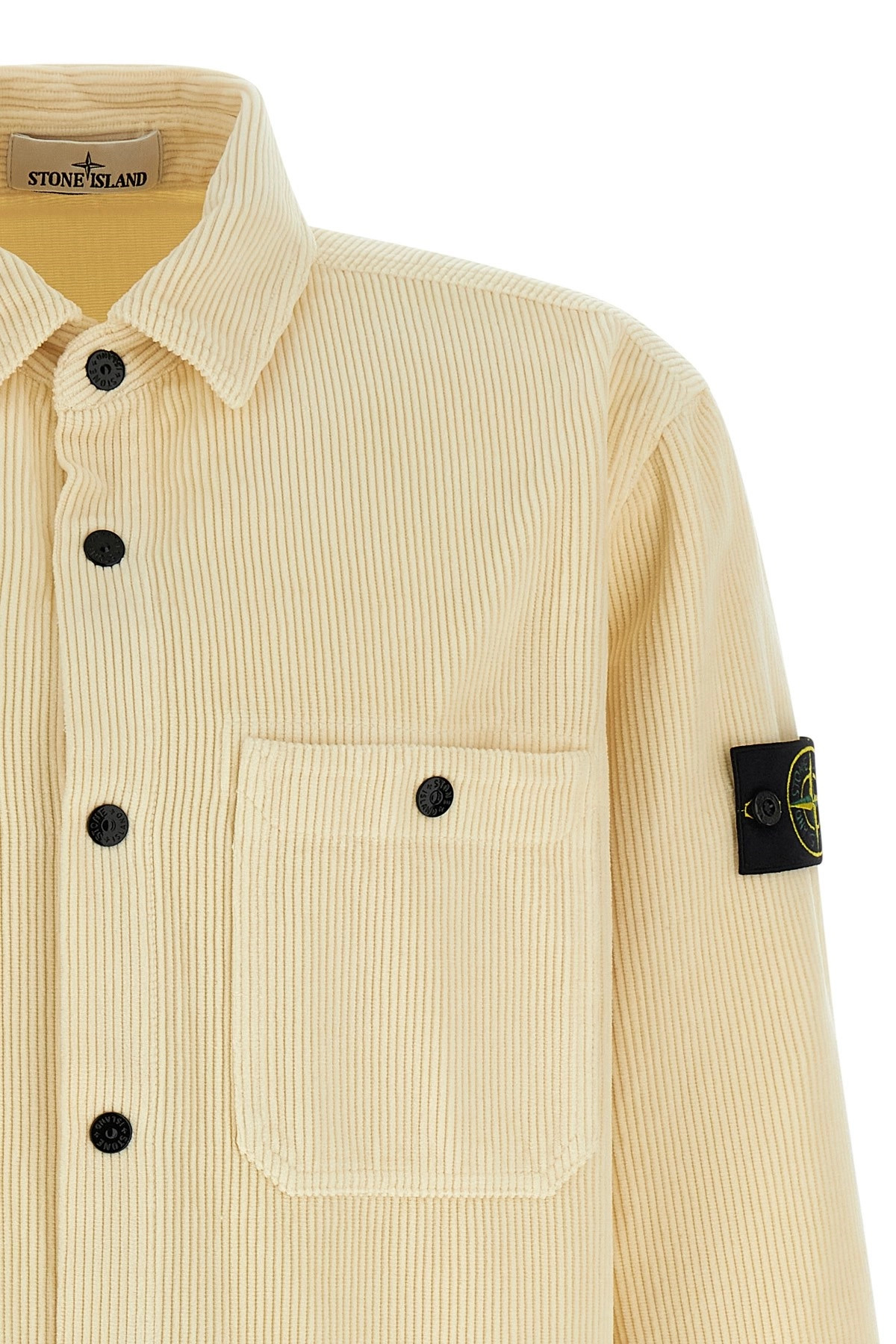 Ribbed velvet overshirt - 3