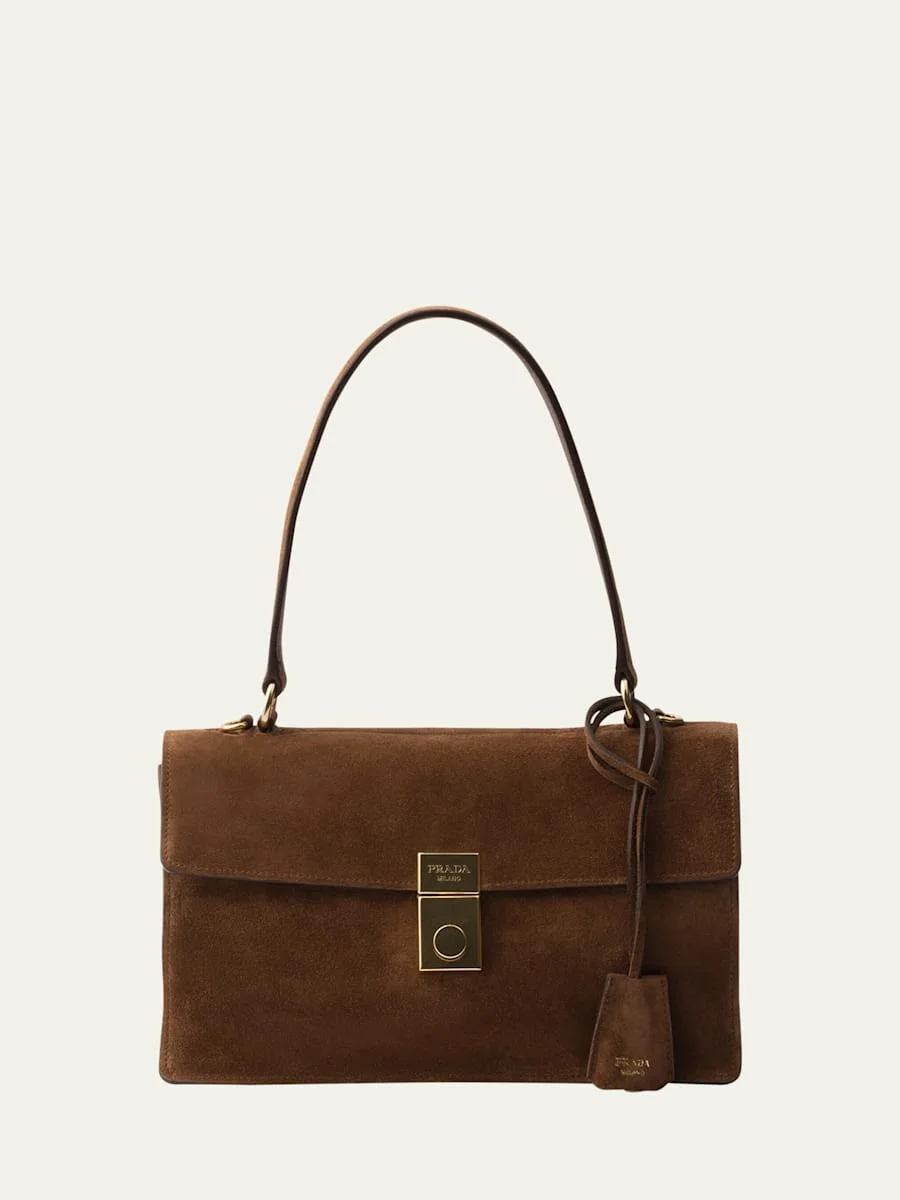 Soft Sound Suede Shoulder Bag - 1