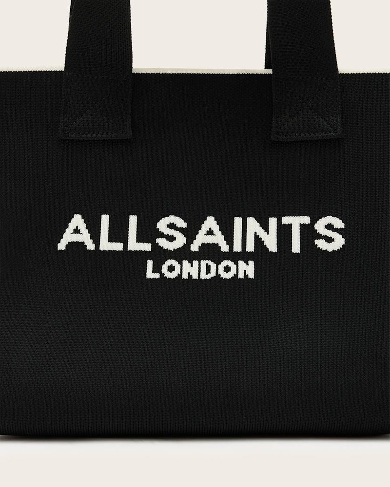 IZZY LOGO PRINT KNITTED MINI TOTE BAG 5