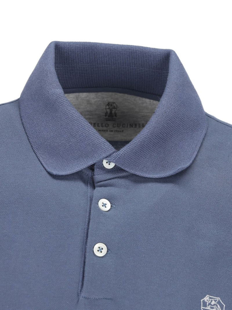 embroidered-logo polo shirt 4