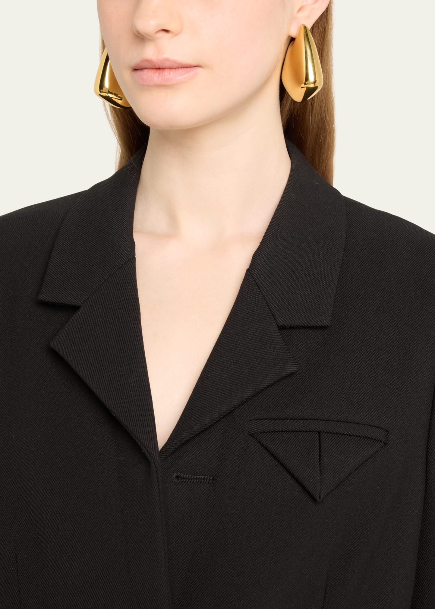 18K Gold-Plated Large Drop Earrings - 2