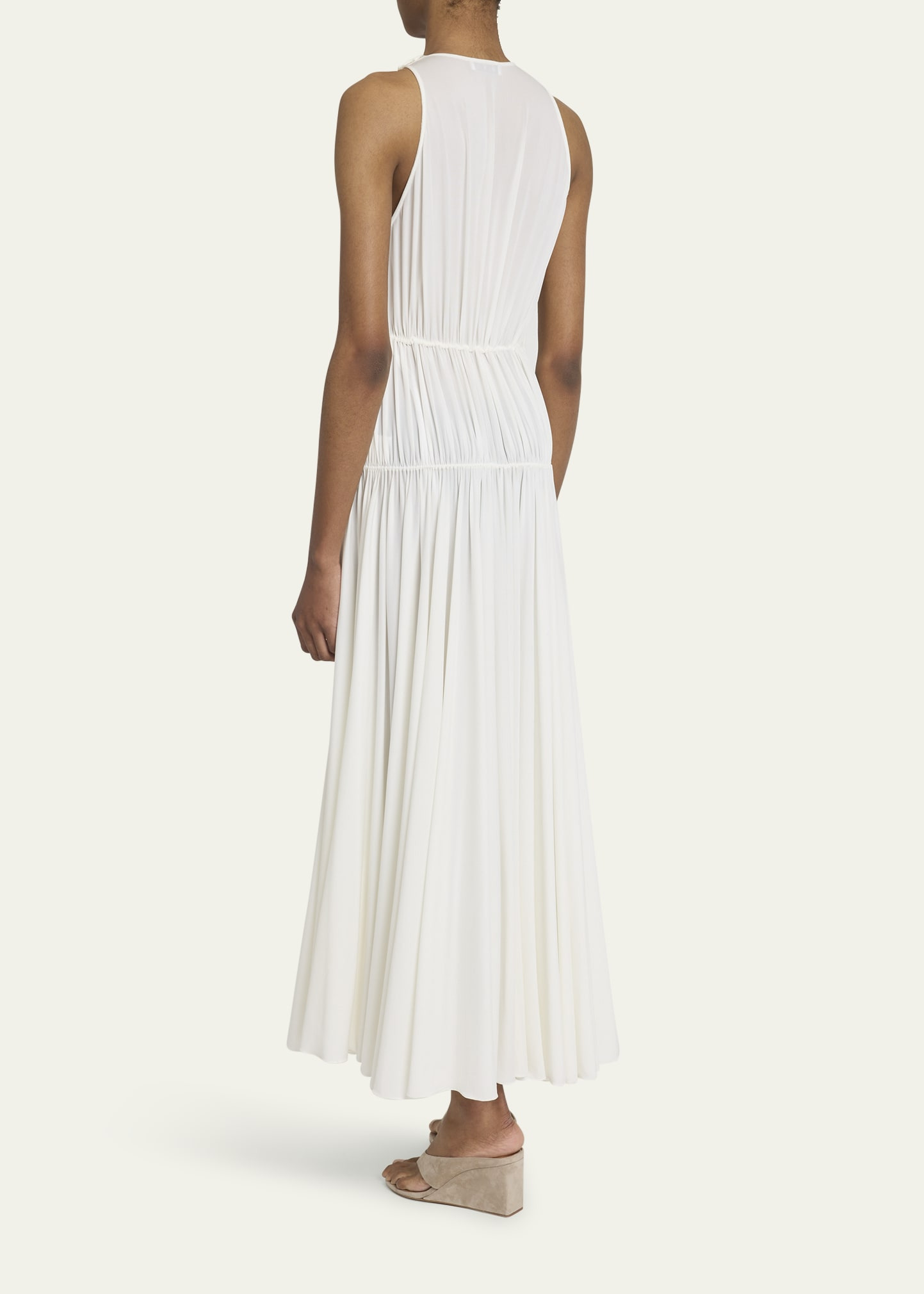 Sleeveless Pleated Goddess Dress - 3