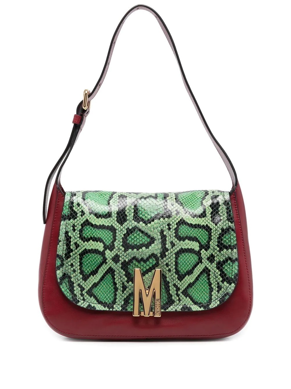 python-print shoulder bag - 1