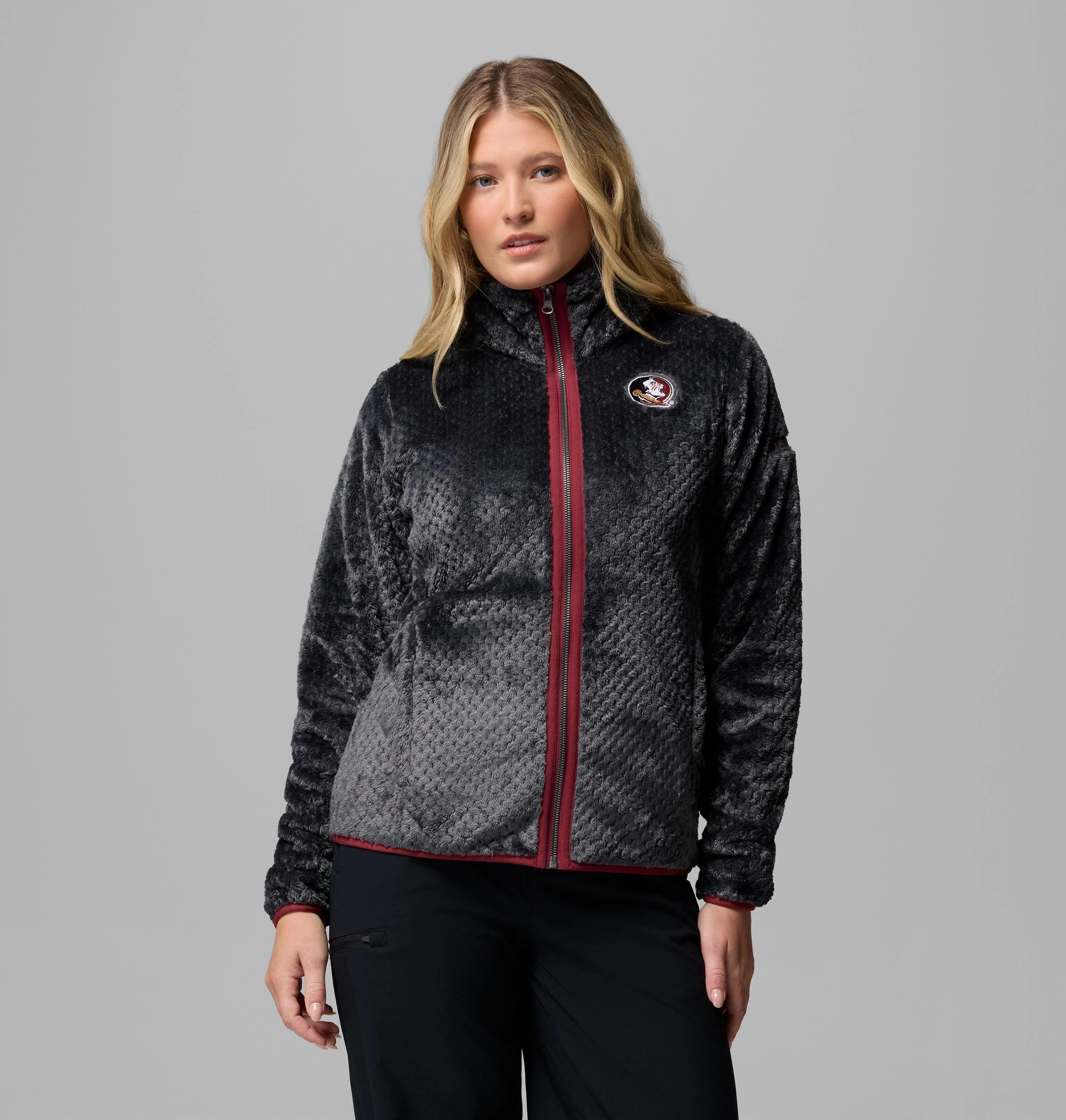 Women's Collegiate Fire Side II Sherpa Full Zip Fleece - Florida State - 1