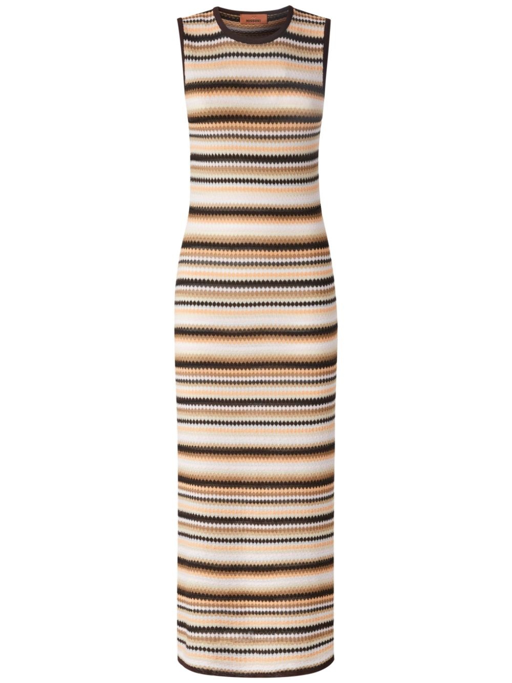 striped midi dress - 1