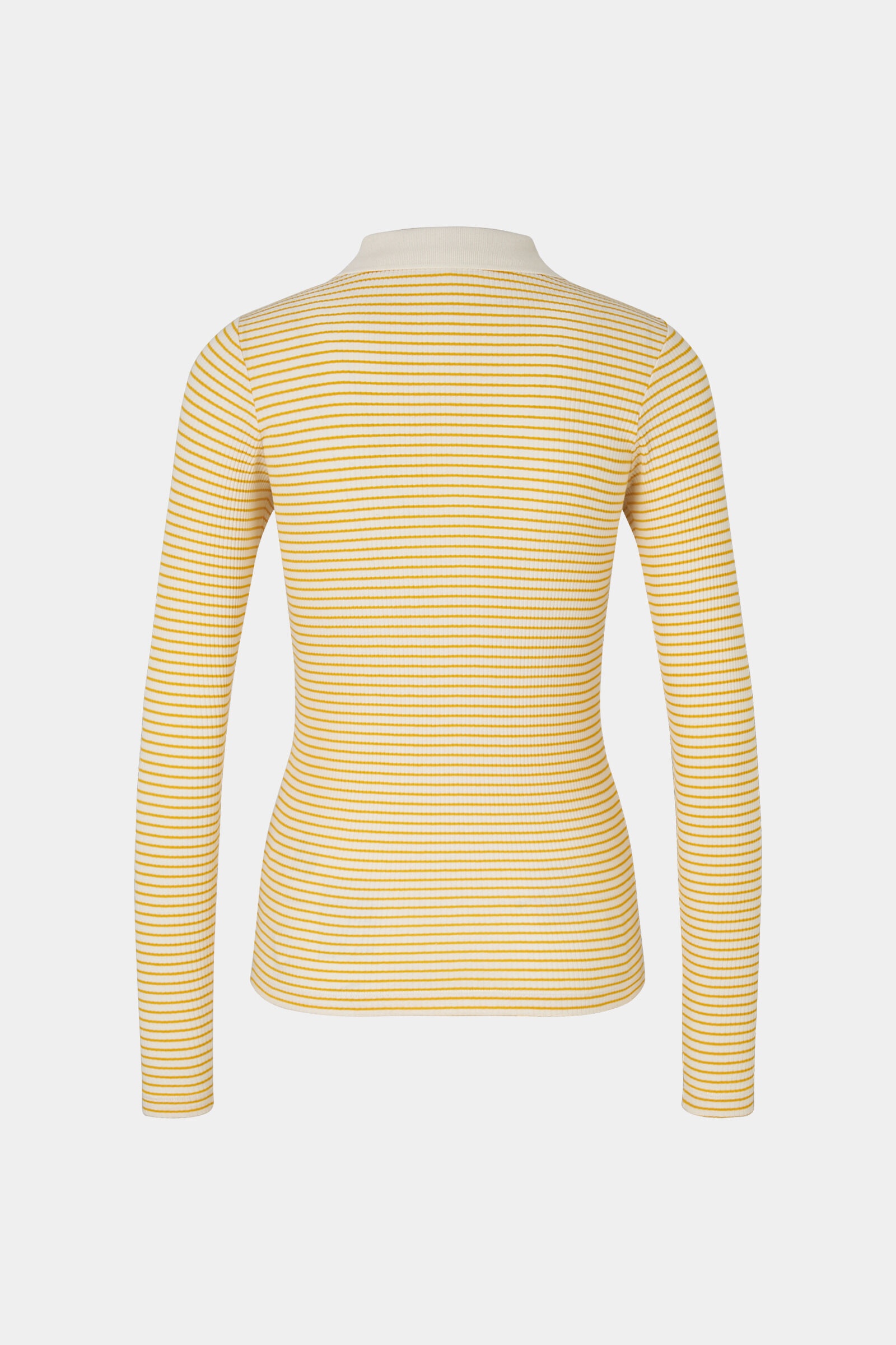 Reny Longsleeve polo shirt in Mustard yellow/Sand - 2
