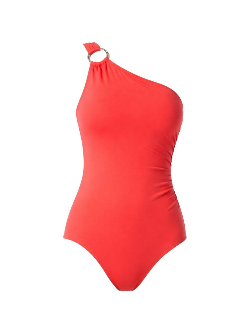 one-shoulder ring-detail swimsuit 1