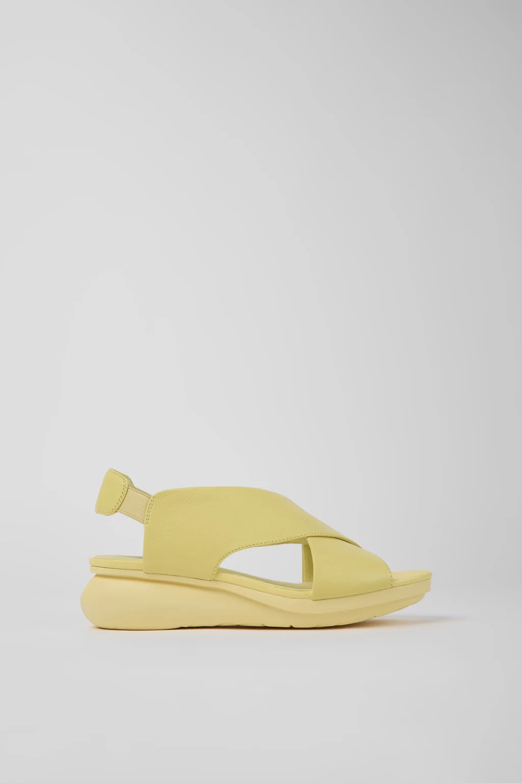 Balloon Yellow leather sandals for women - 1