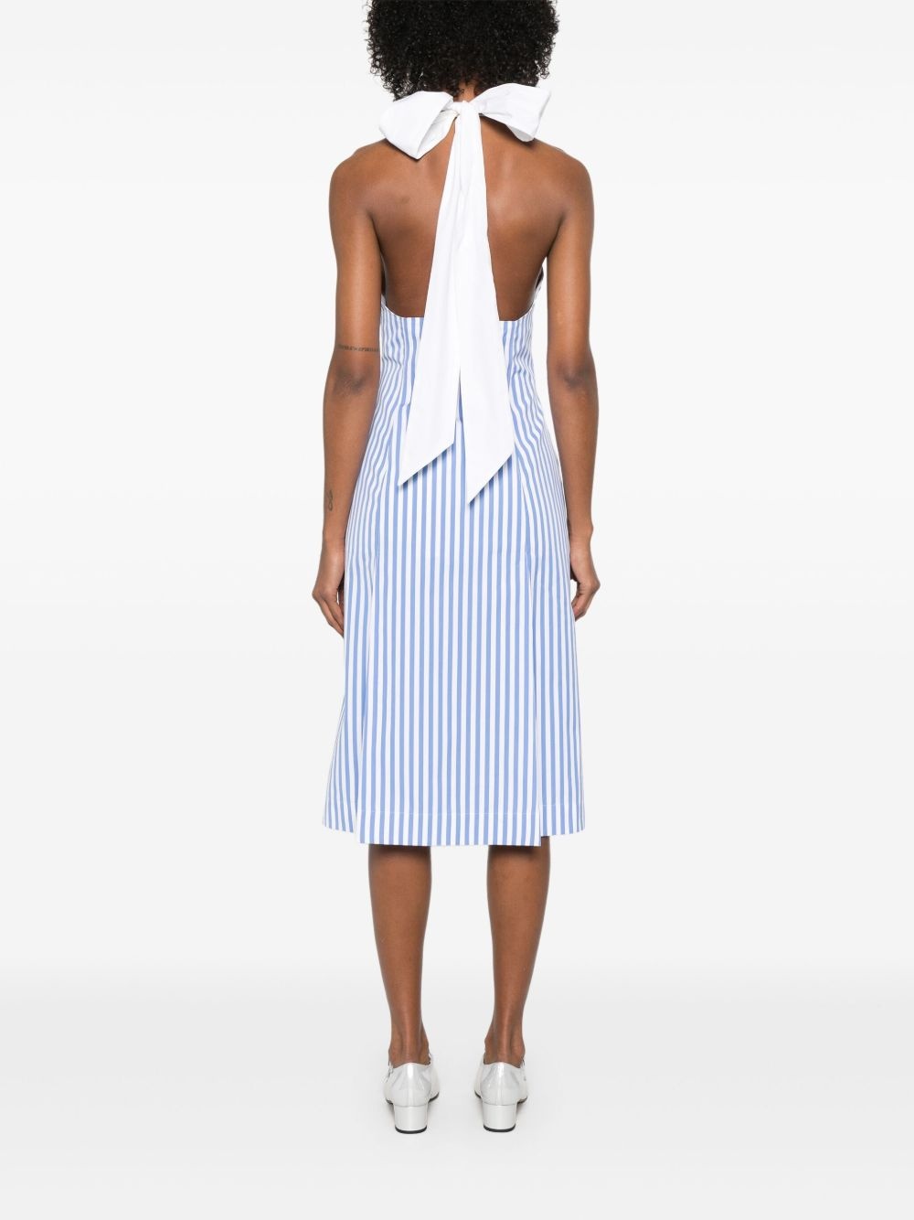 striped midi dress - 4