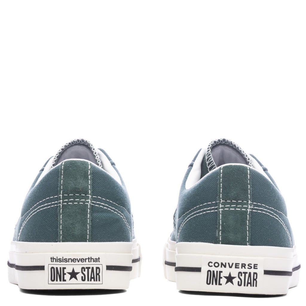CONVERSE X THIS IS NEVER THAT ONE STAR PRO OX - TREKKING GREEN/BLACK/WHITE - 4