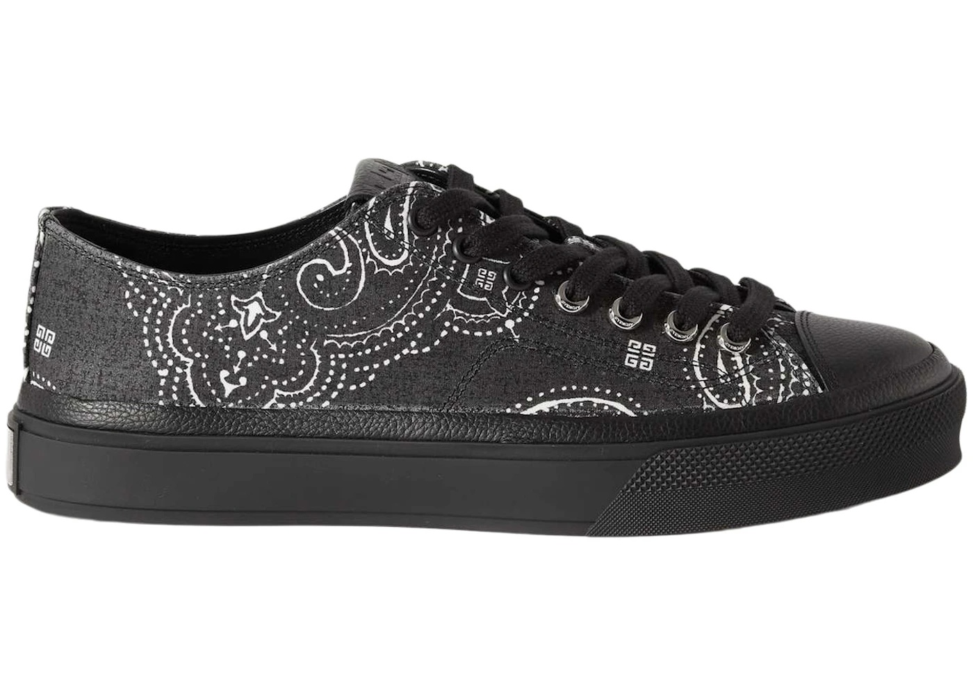Givenchy City Low-Top In 4G Bandana Black White - 1