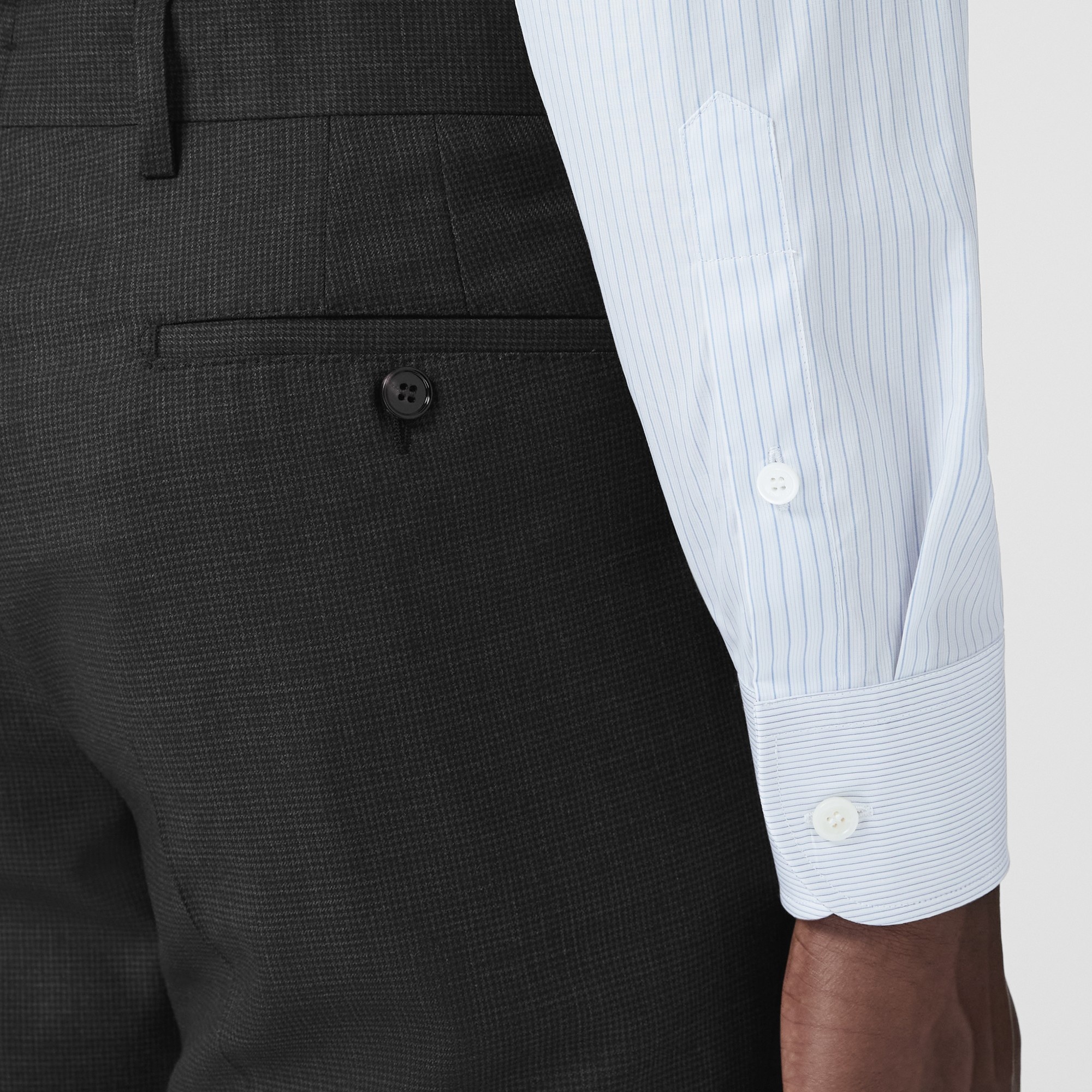 Slim Fit Wool Trousers - 5