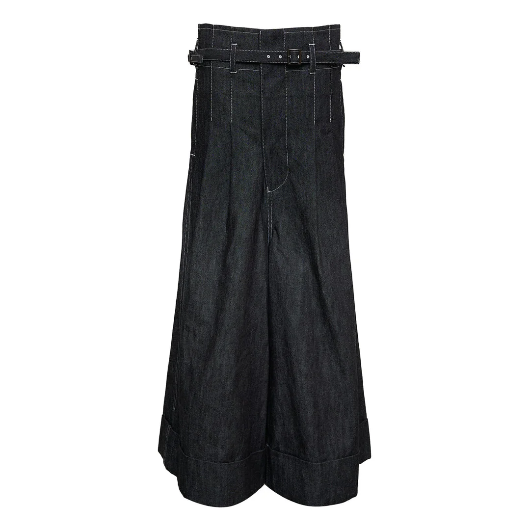 Cotton Denim Pants - 1