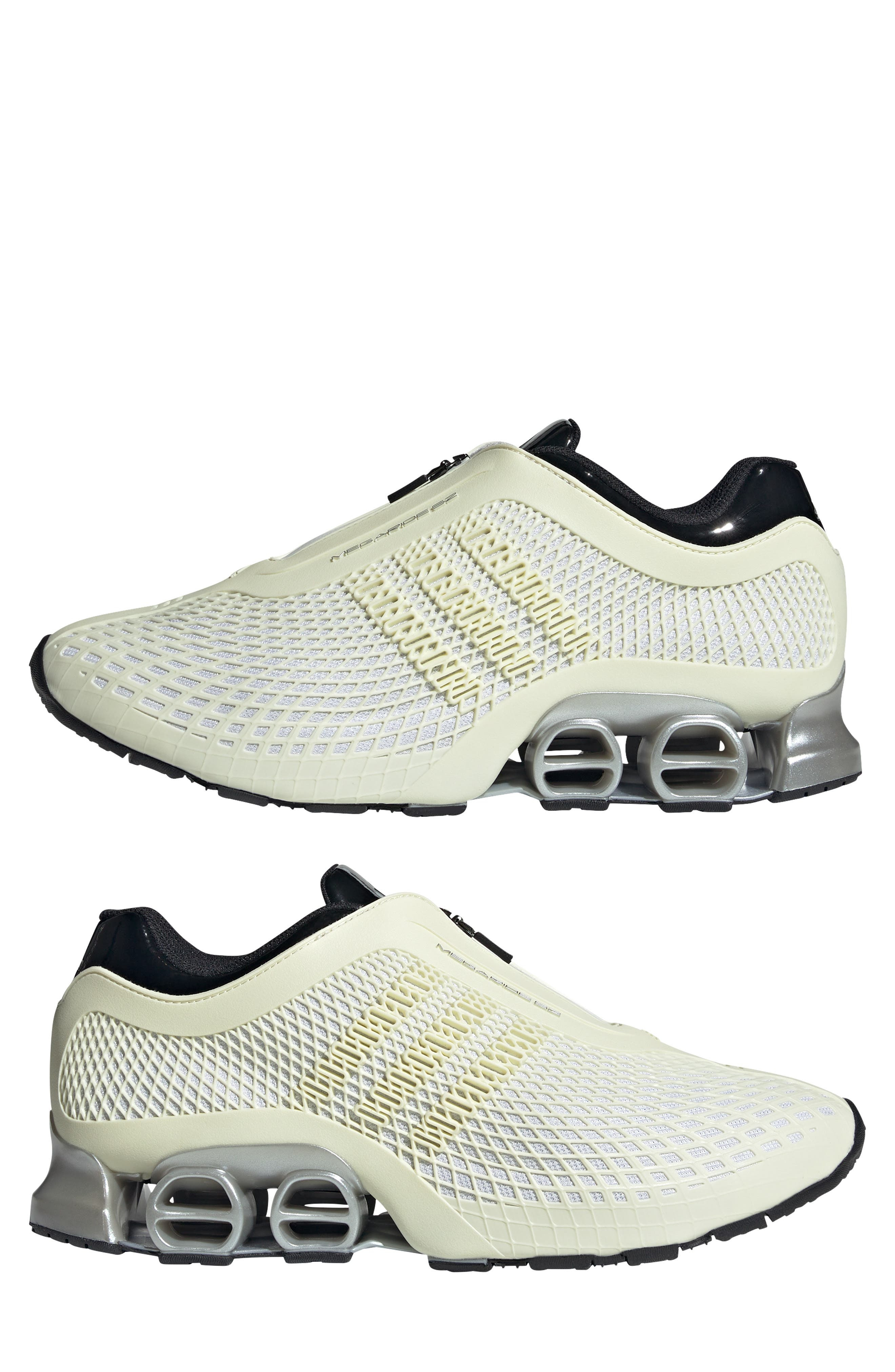 adidas Megaride S2 Zip Sneaker in Off White/Black/Matte Silver at Nordstrom - 8