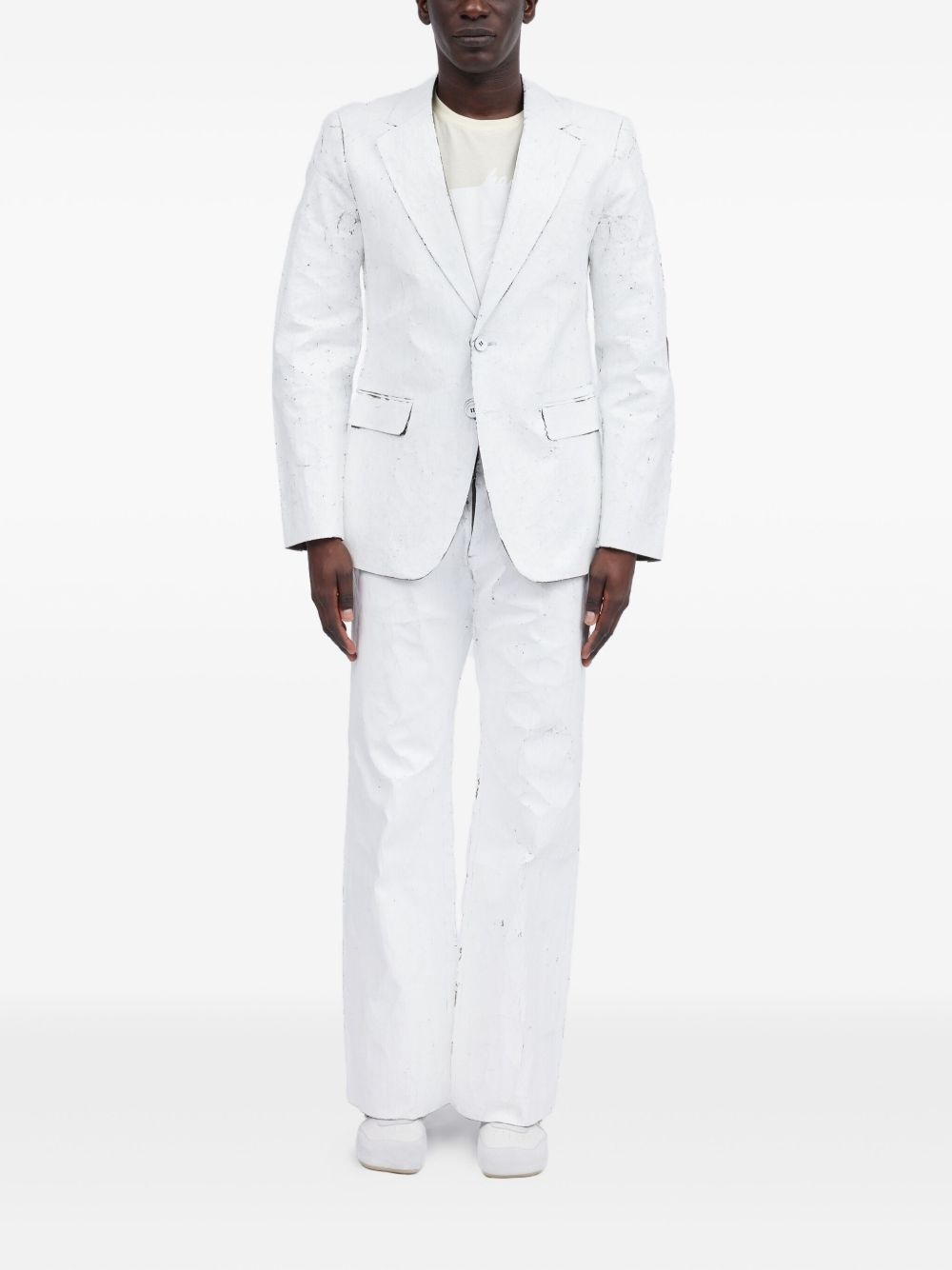 coated-finish blazer - 2
