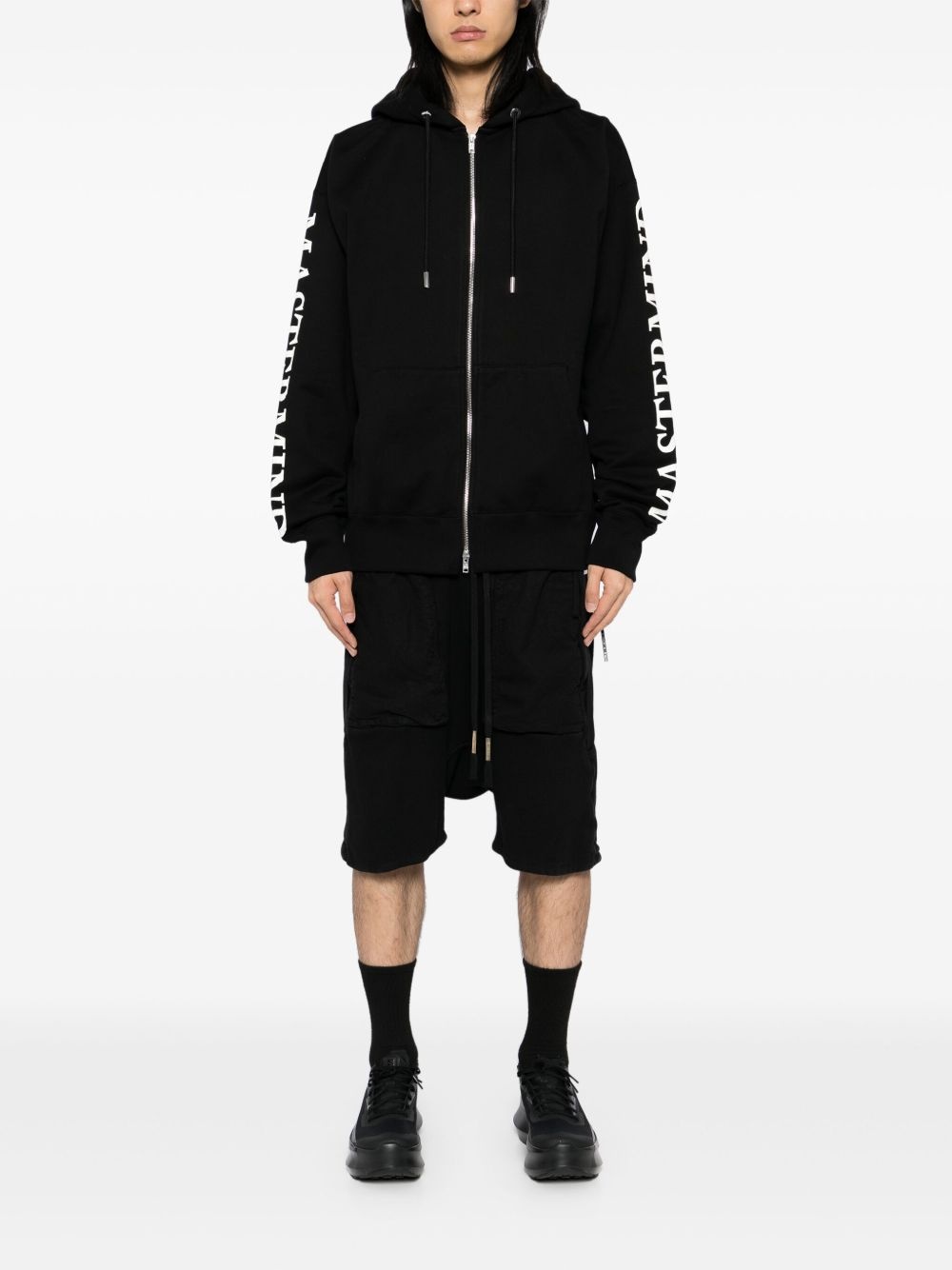 logo print hoodie - 2