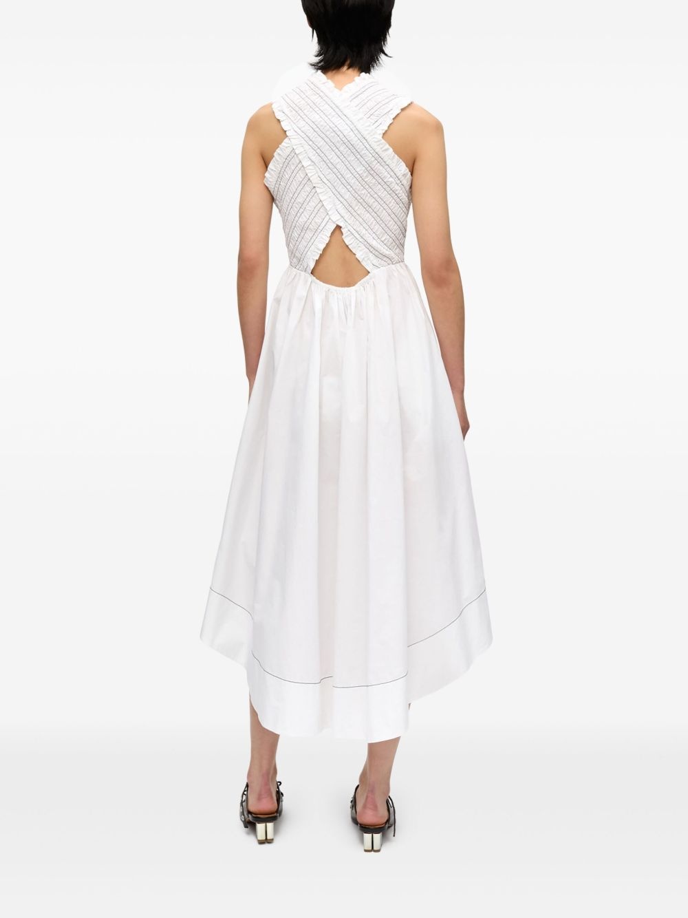 square-neck midi dress - 3