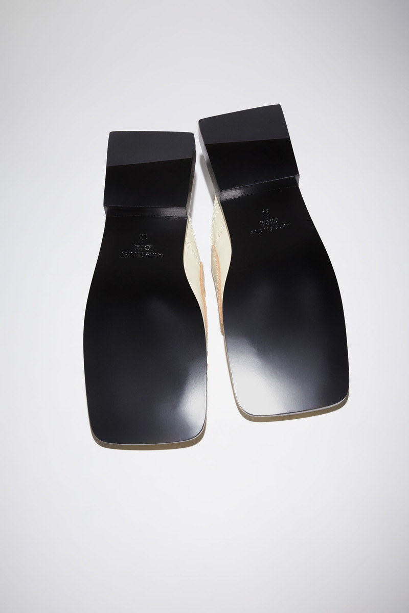 Square toe mules - Off white 3