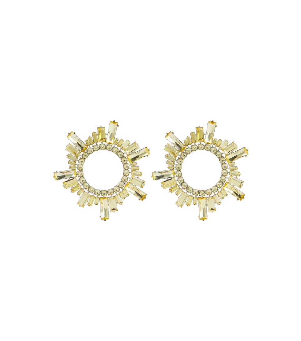 Begum crystal-embellished earrings - 1