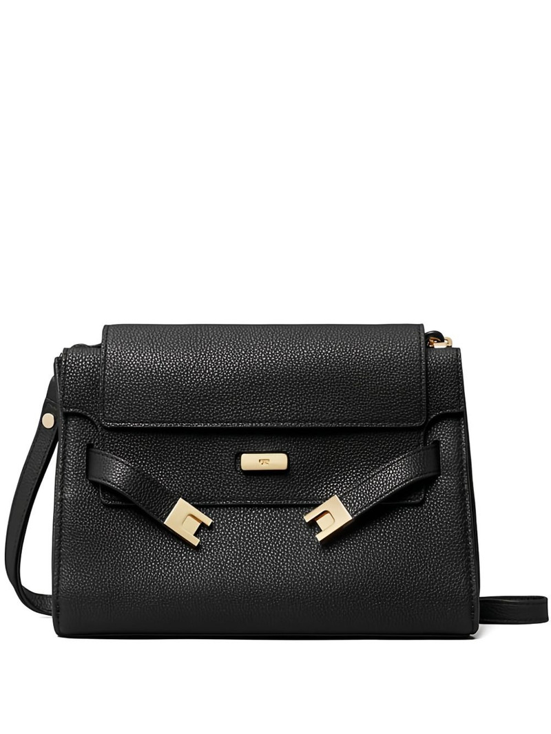 Lee Radziwill pebble-leather flap shoulder bag 1