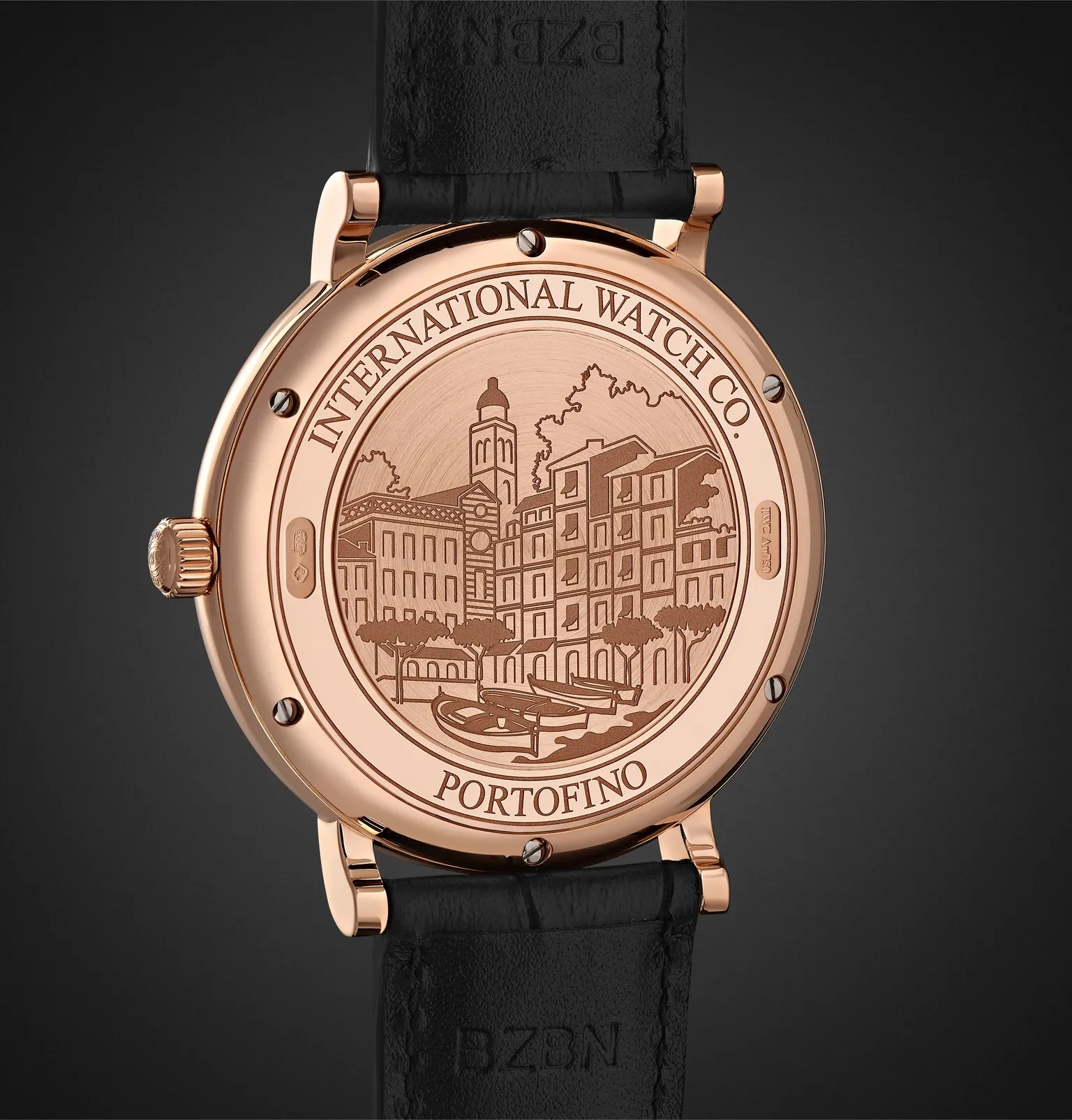 Portofino Automatic 40mm 18-Karat Rose Gold and Alligator Watch, Ref. No. IW356522 - 5