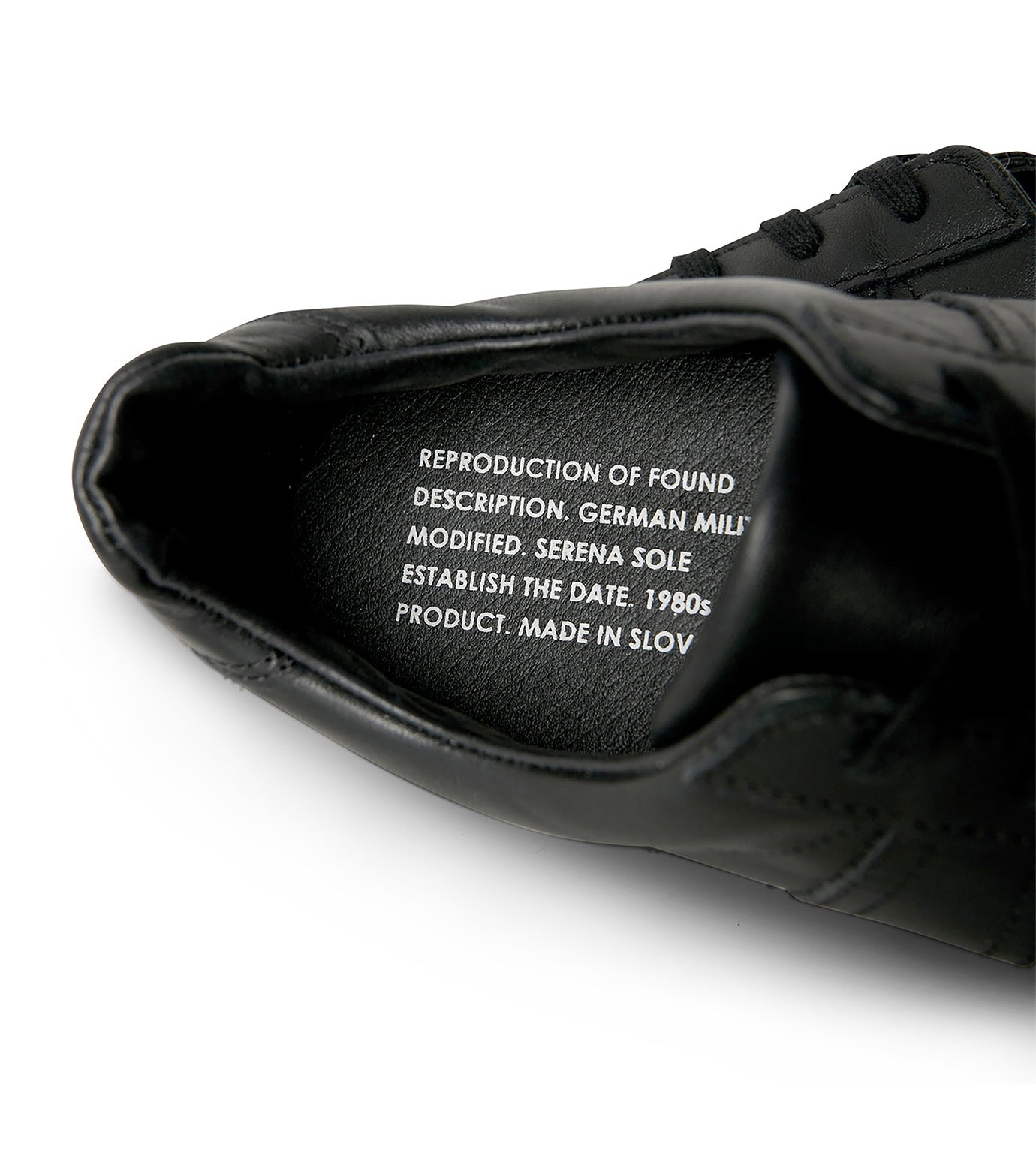 GERMAN MILITARY TRAINER with SERENA SOLE ALL BLACK - 8