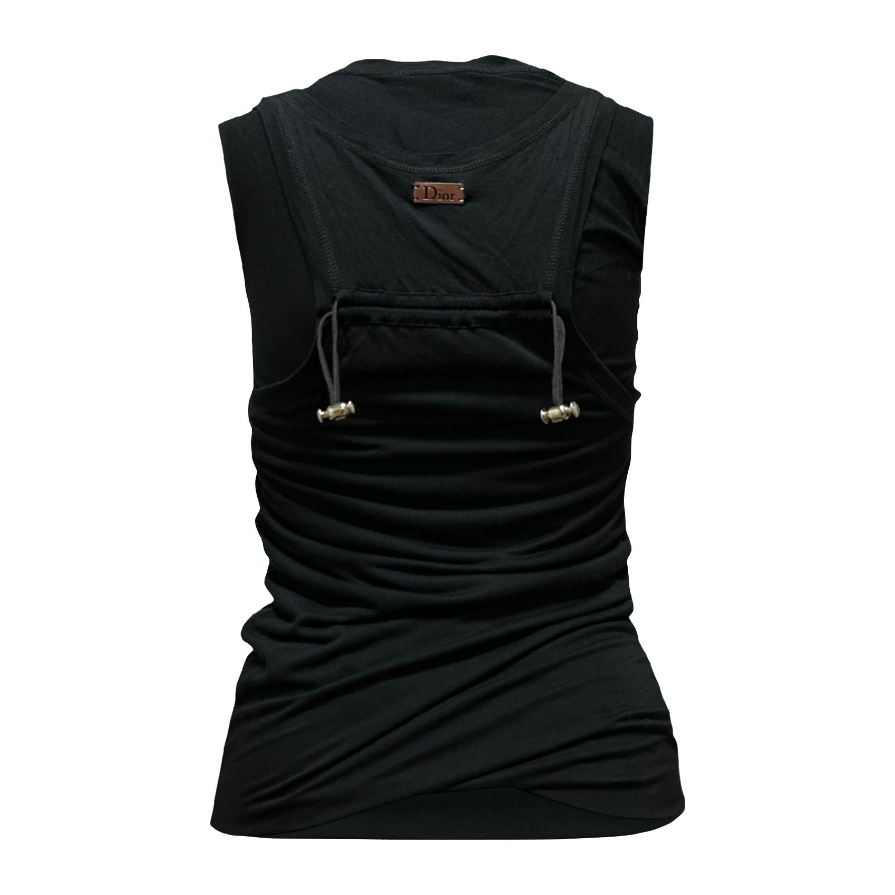 CHRISTIAN DIOR Spring Summer 2004 Raw-Edge Layered Tank Top - 2