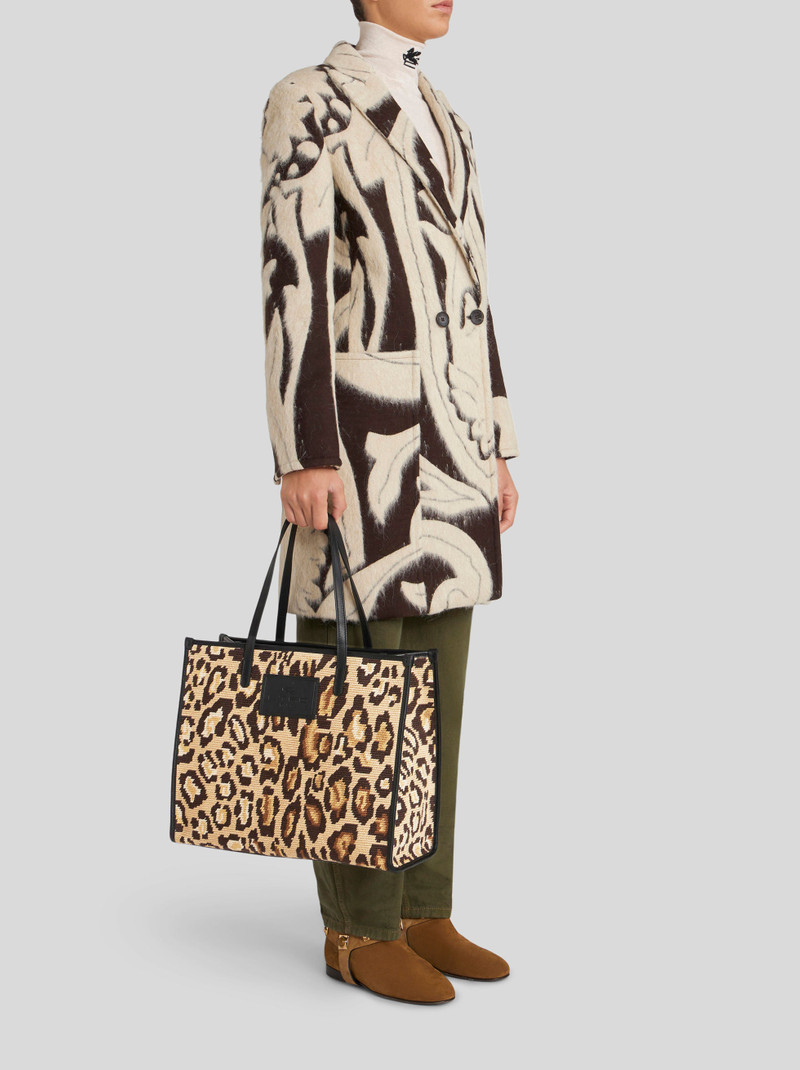Etro MEDIUM ANIMALIER SHOPPING BAG outlook