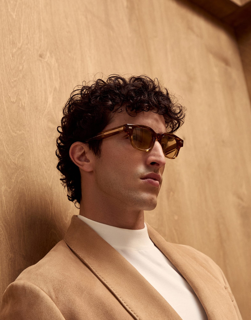 Miles acetate and 18k gold-plated frame 5