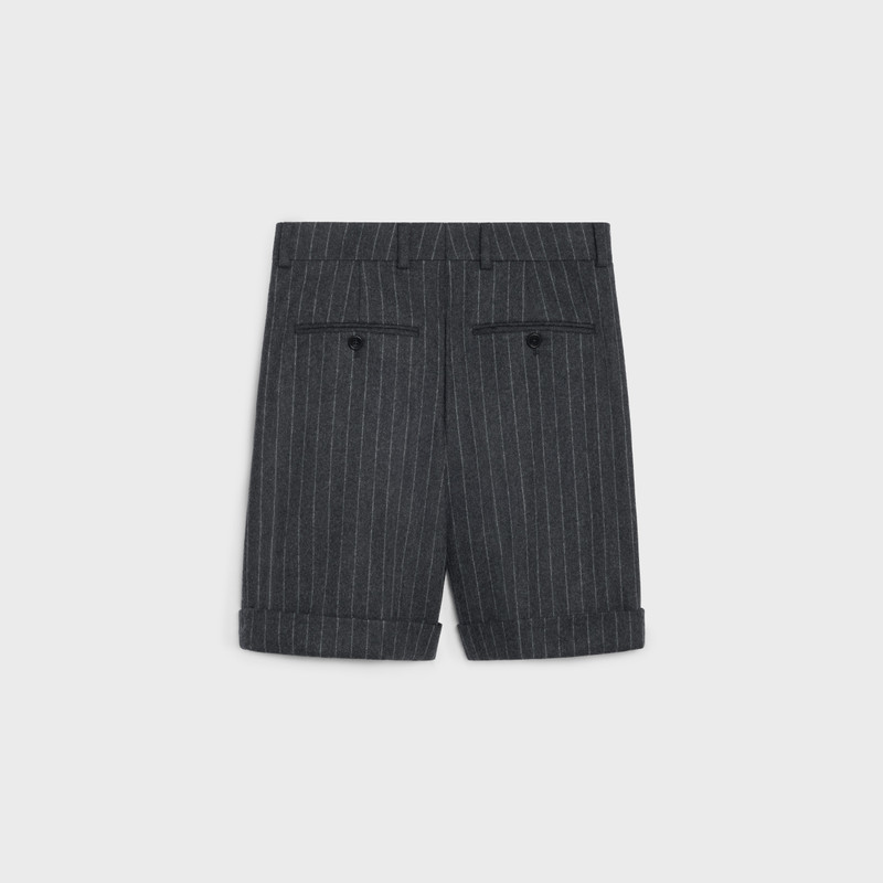 CELINE SKATE SHORTS IN STRIPED FLANNEL outlook