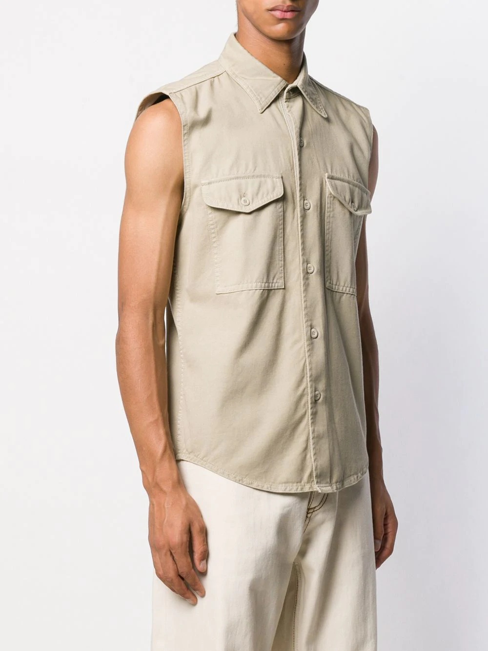 sleeveless overshirt - 3