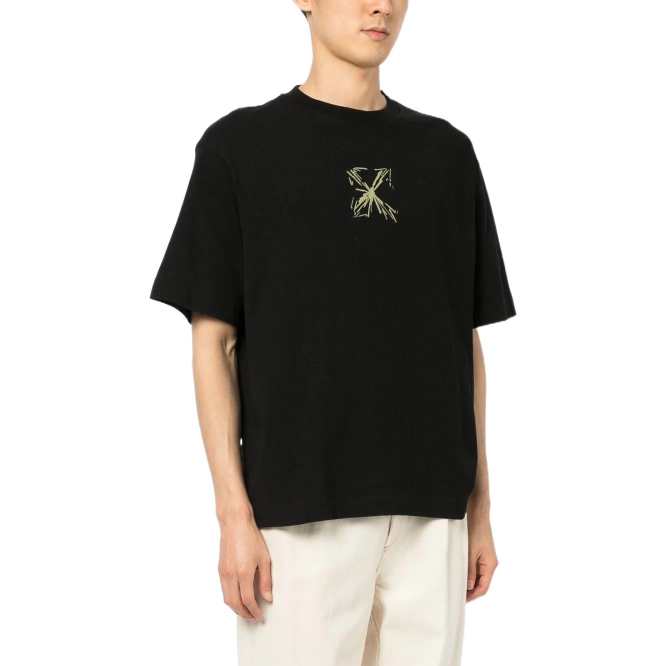 Off-White Arrows-Motif Tee 'Black' OMAA120S23JER0021017 - 3