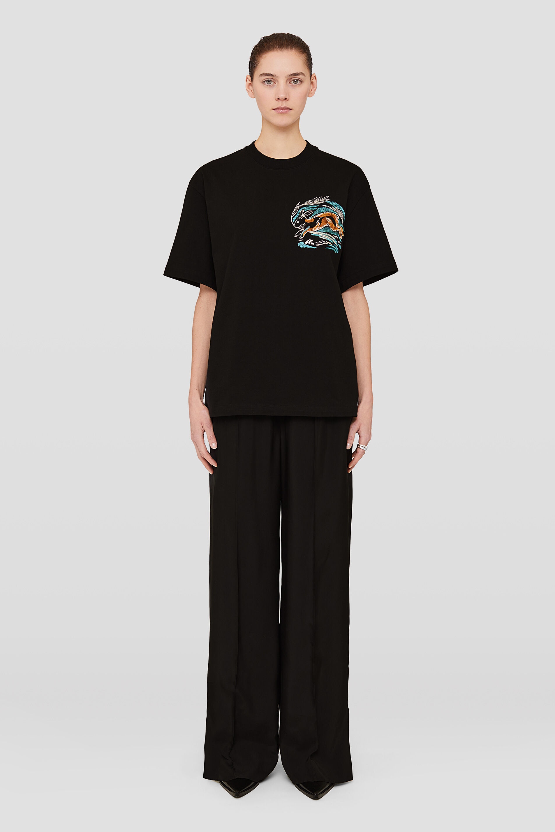 “JIL SANDER” エンブロイダリーラビットTシャツ Jil Sander Rabbit T-Shirt | REVERSIBLE