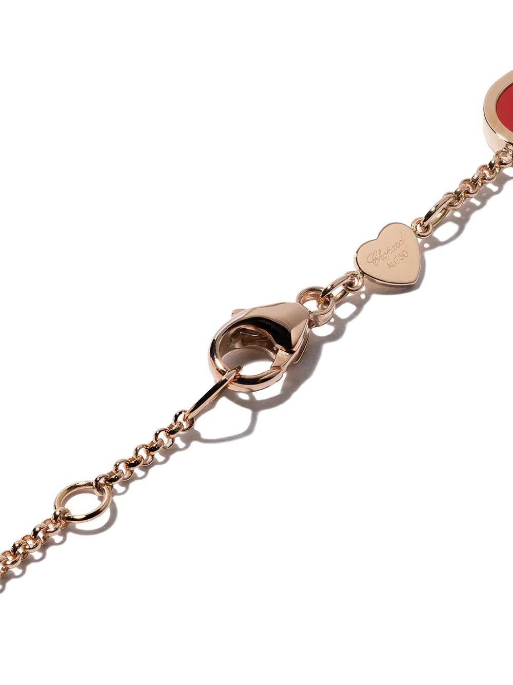 18kt rose gold Happy Hearts diamond bracelet - 4