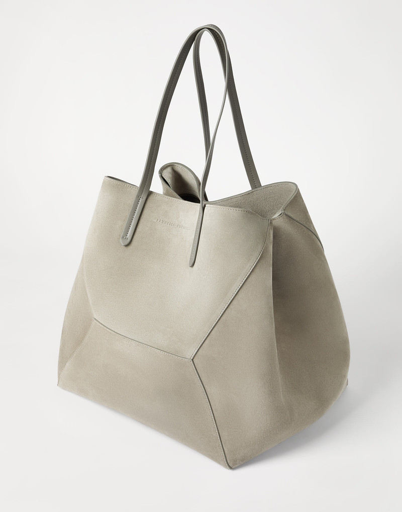BC Duo large bag in suede with monili 3