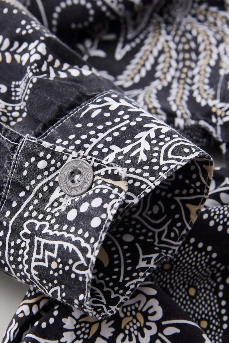 Gyan Bandana Trucker Jacket - Black 3