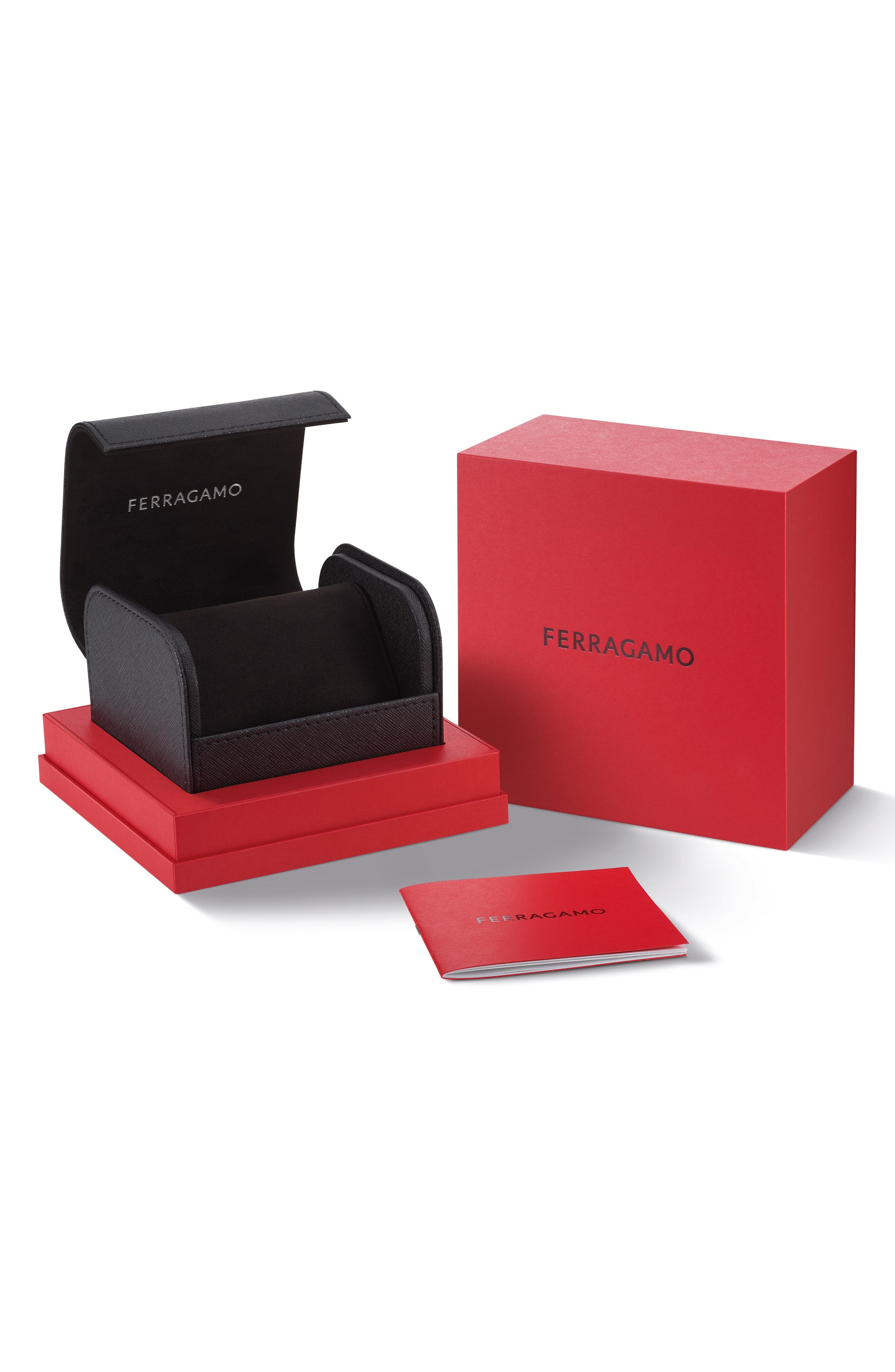 FERRAGAMO Portrait Leather Strap Watch, 20mm in Stainless Steel at Nordstrom - 4