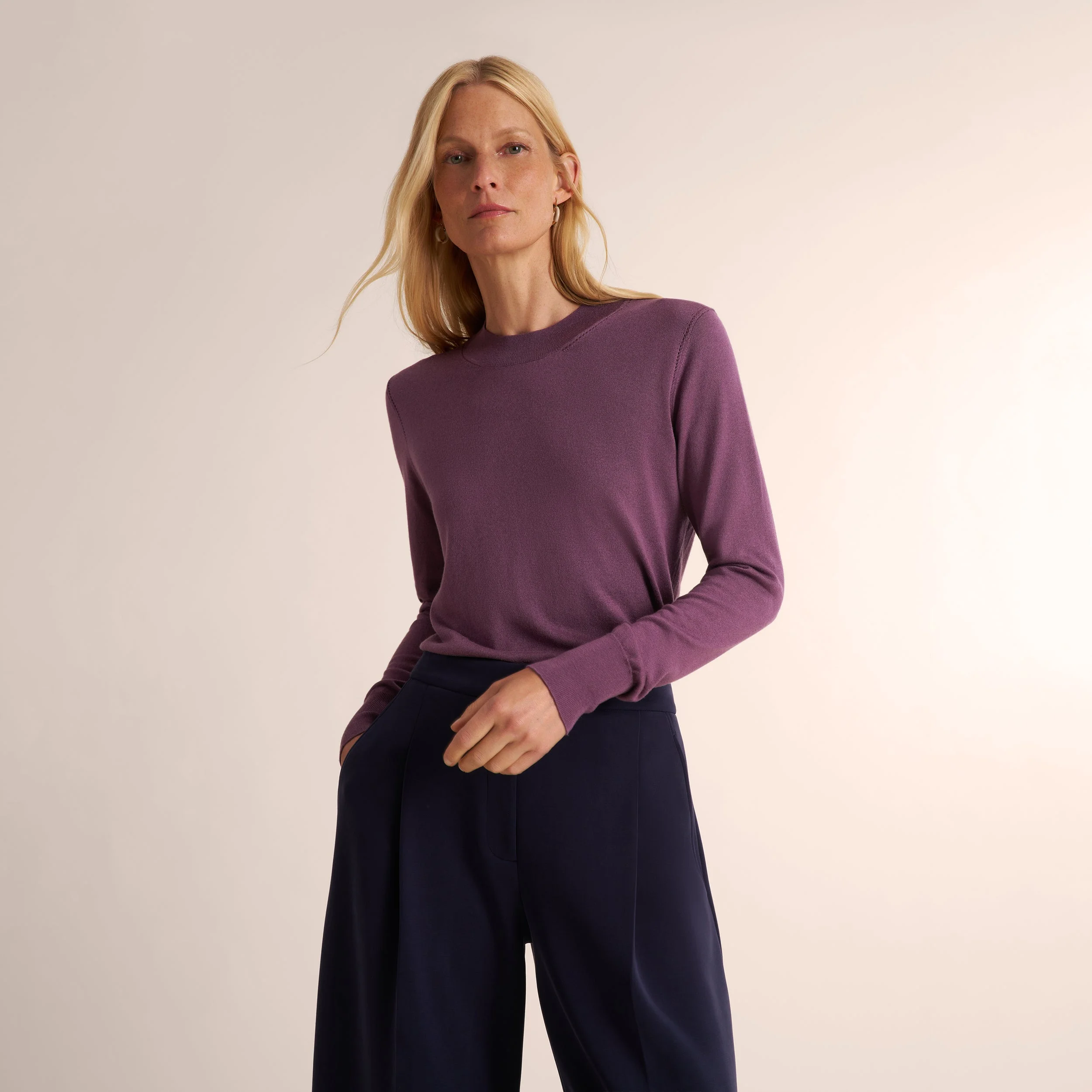 Kit Contrast Sweater - 365 Silk Cashmere - 1