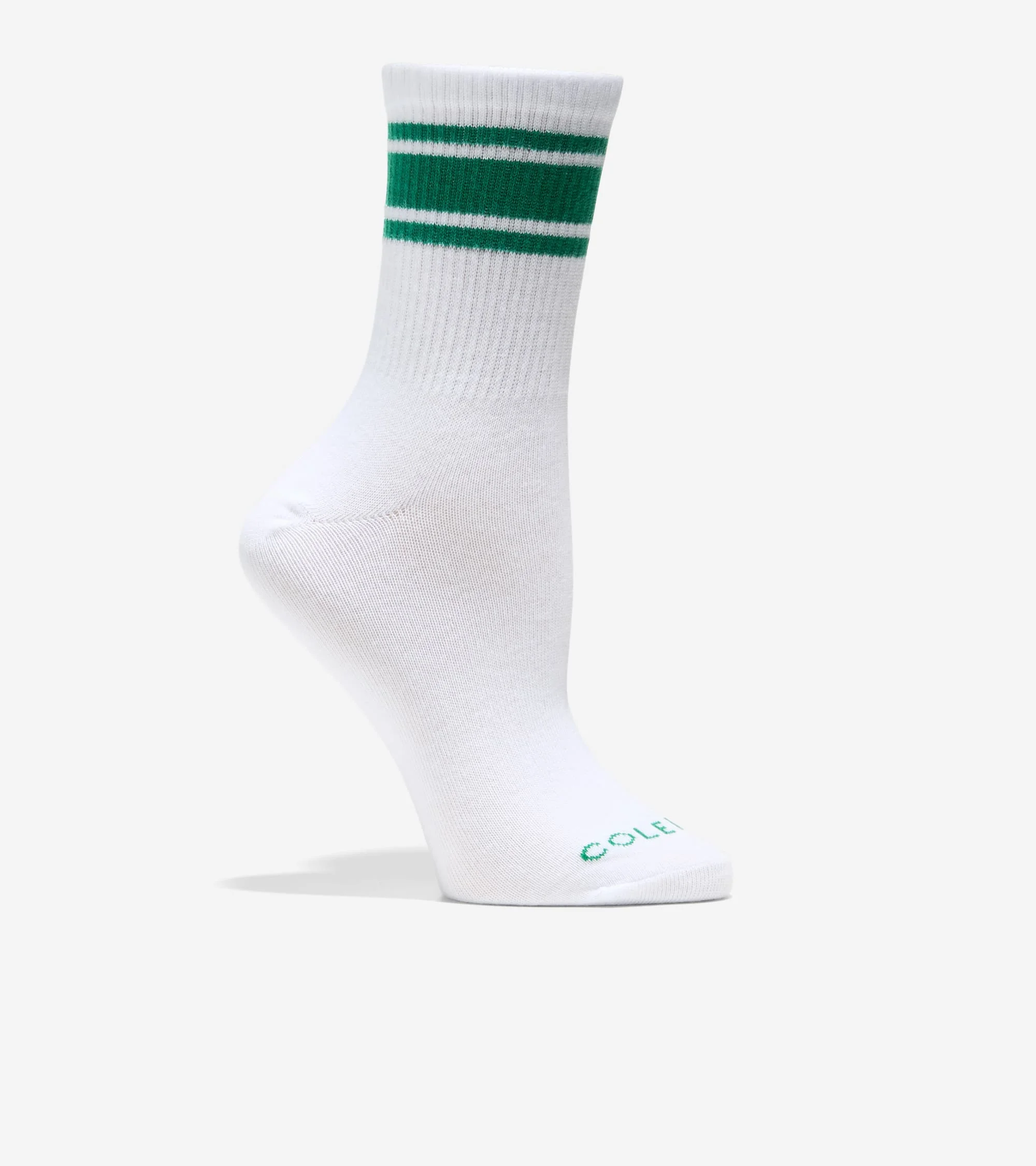 Women's Varsity Stripe Mid Crew Socks - 1