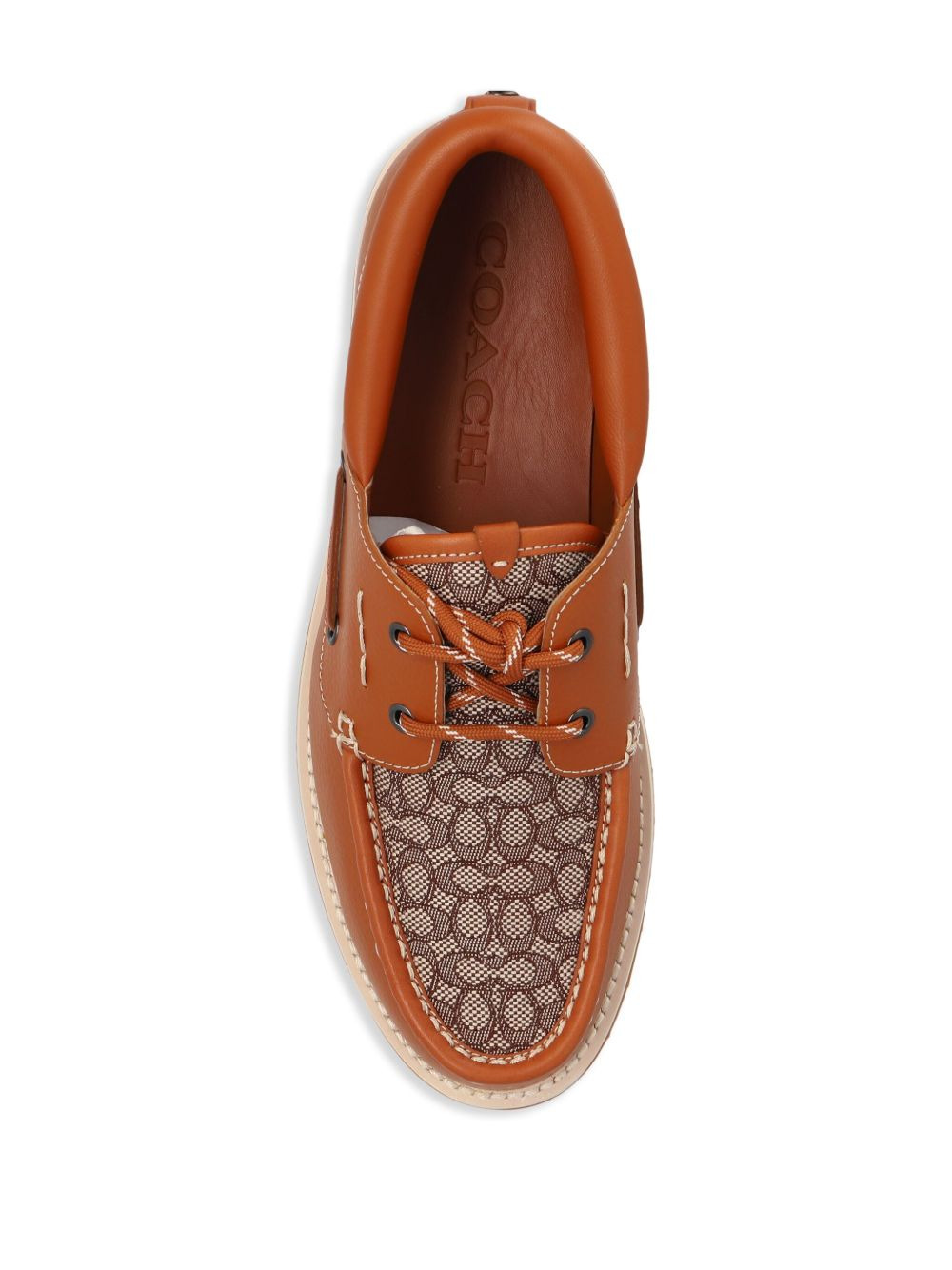 Benson panelled boat shoes - 4