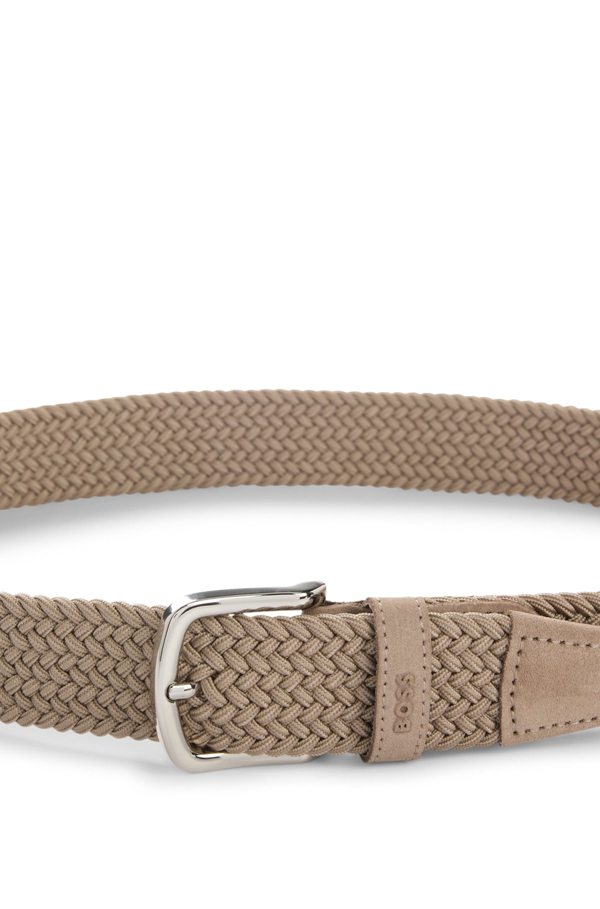 WOVEN BELT WITH LEATHER TRIMS - 4
