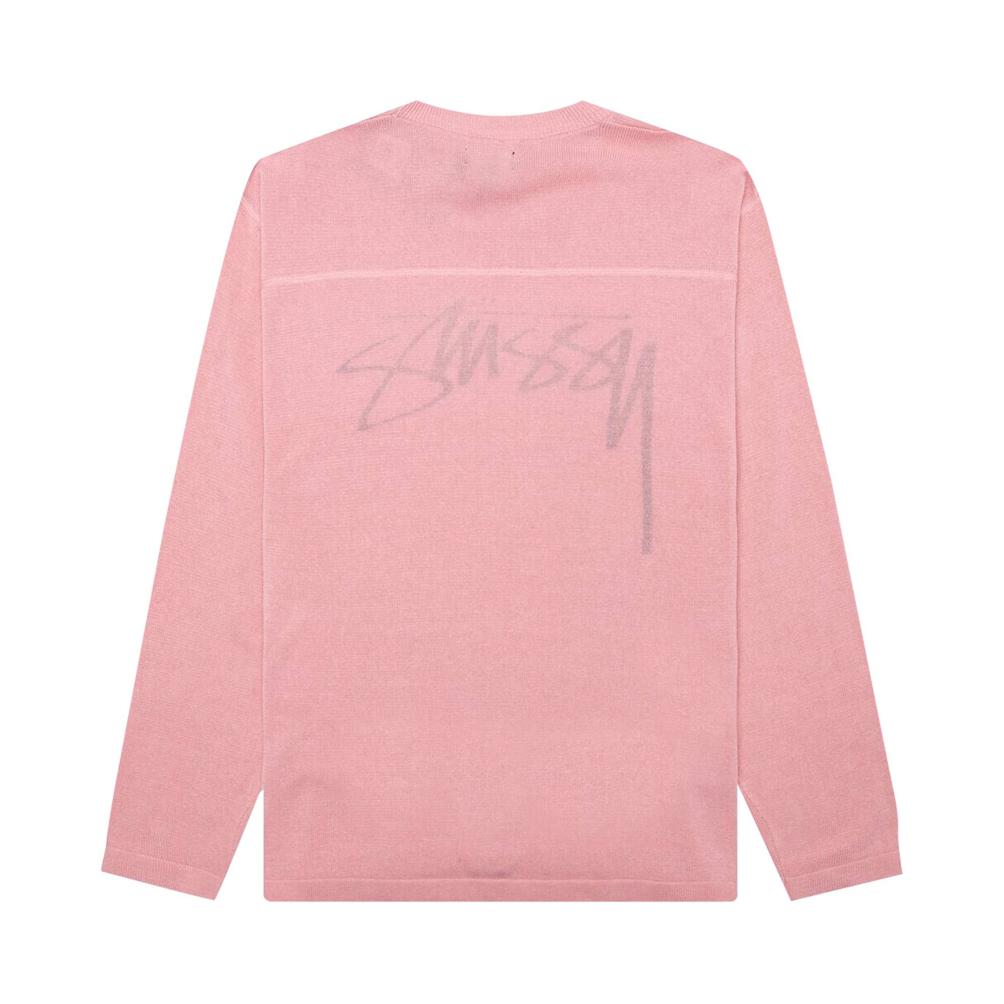 Stussy Football Sweater 'Pink' - 2