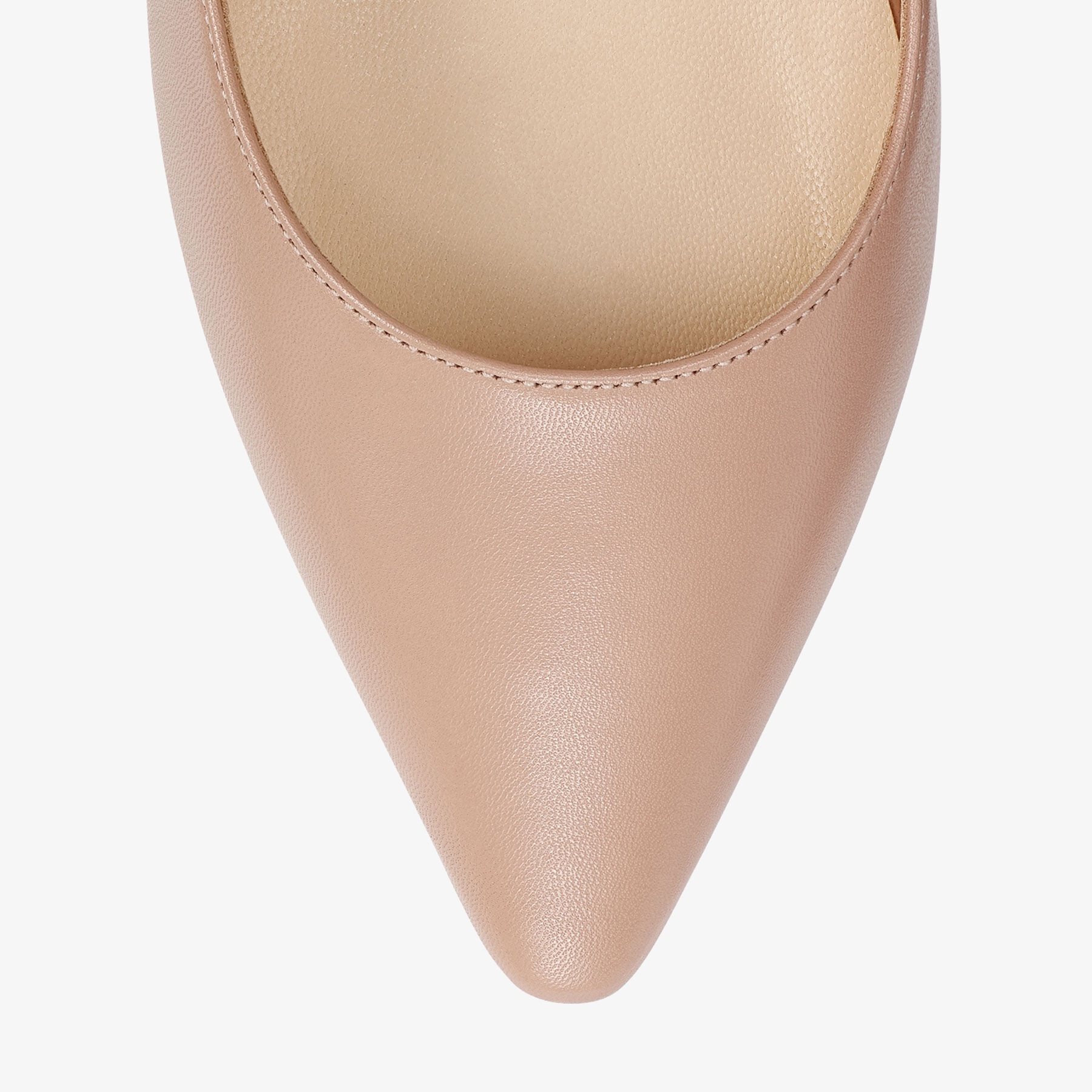 Romy 85
Ballet Pink Kid Leather Pointed Pumps - 3