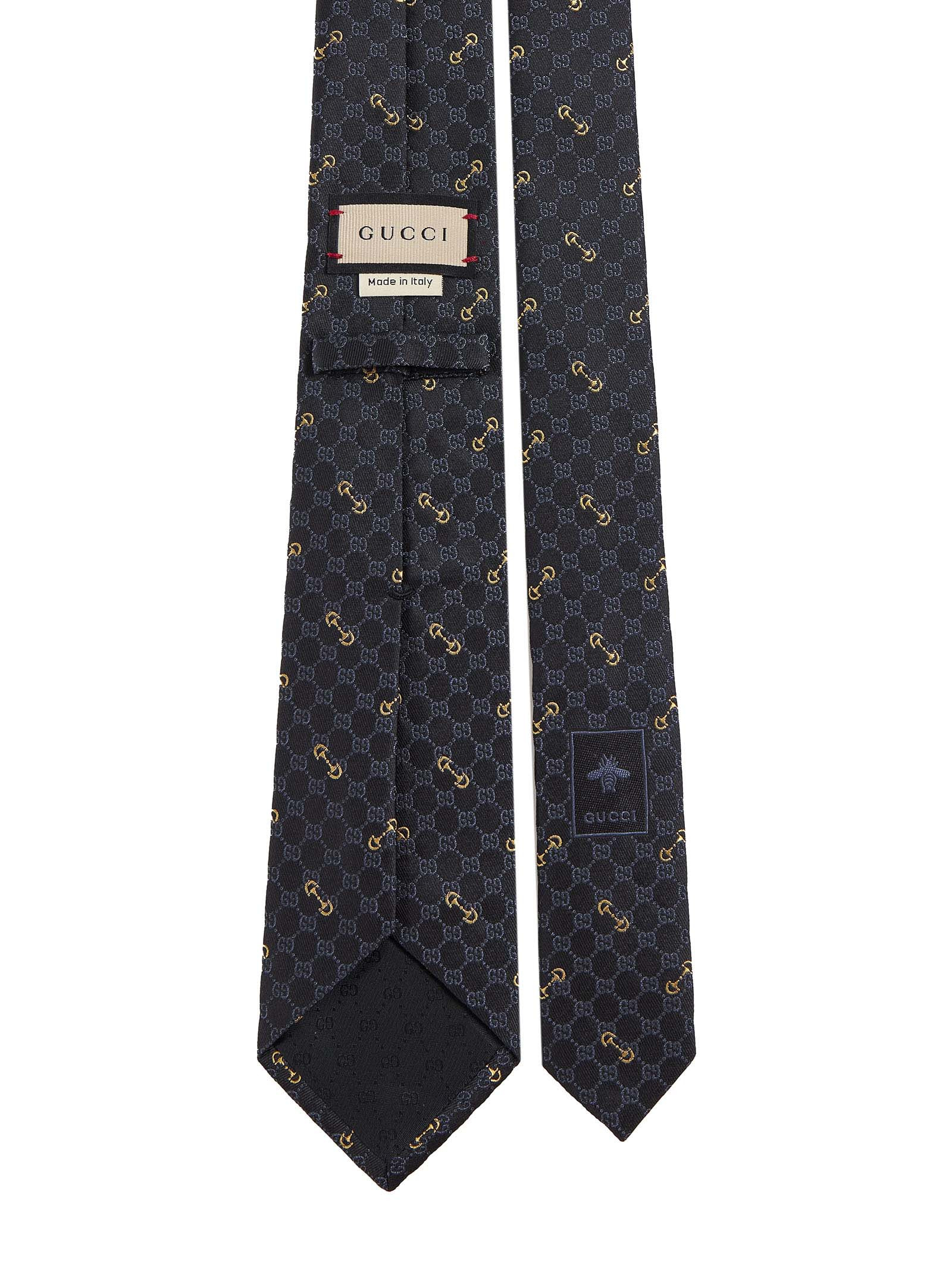 Gucci Men Gg Silk Jacquard Tie - 2